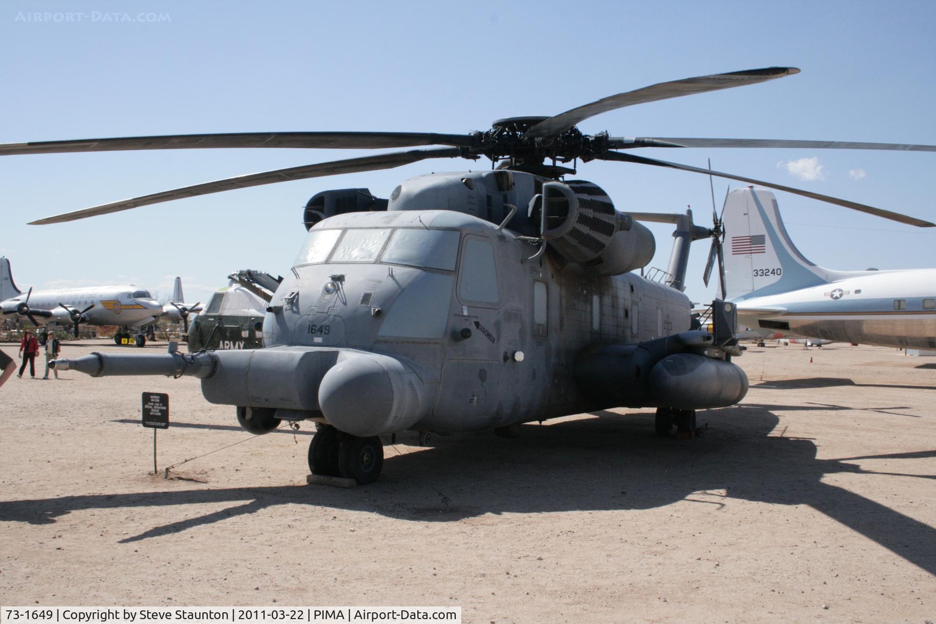 73-1649, Sikorsky MH-53J Pave Low III C/N 65-387, Taken at Pima Air and Space Museum, in March 2011 whilst on an Aeroprint Aviation tour