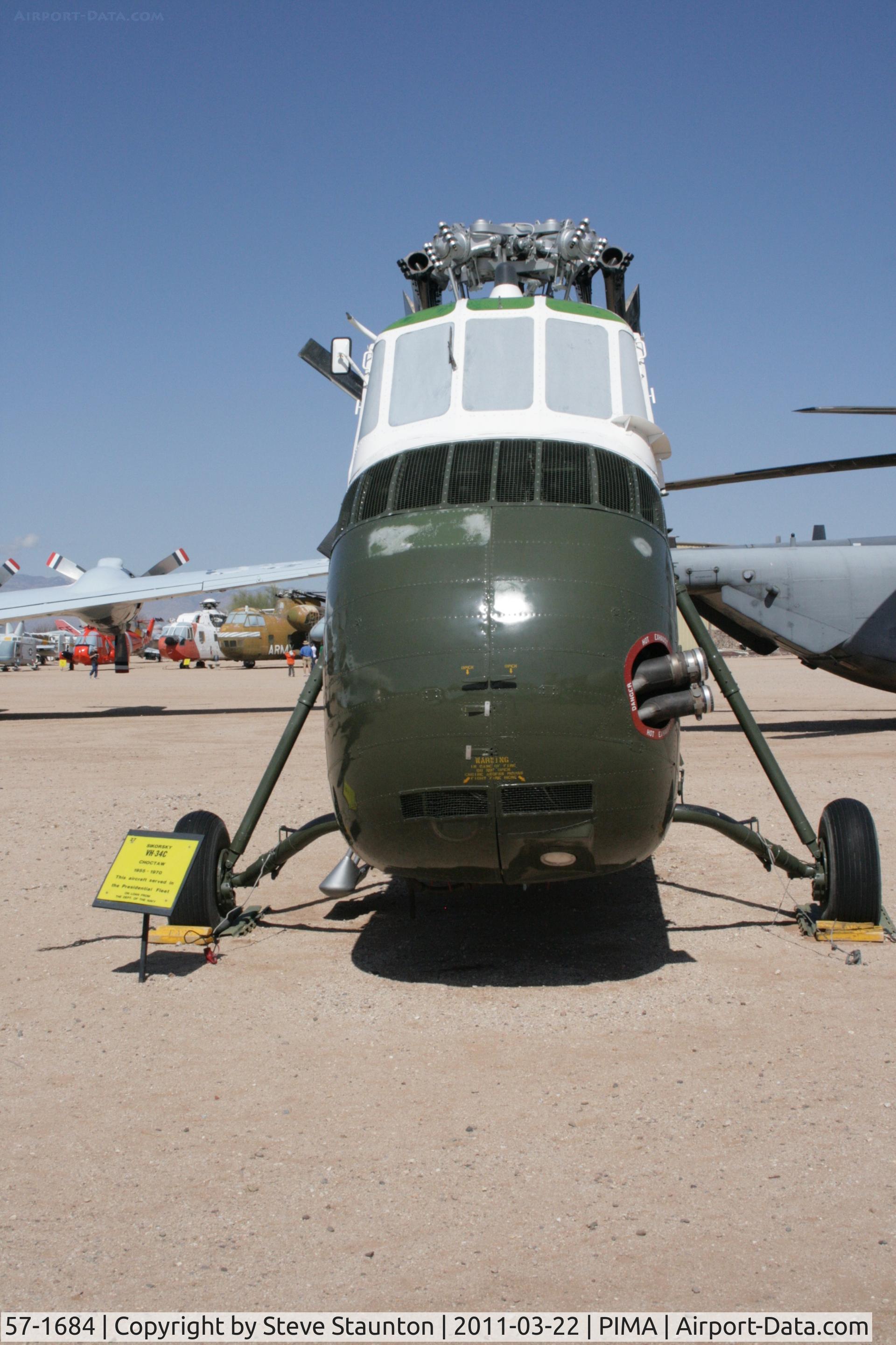 57-1684, 1957 Sikorsky VH-34D Choctaw C/N 58-790, Taken at Pima Air and Space Museum, in March 2011 whilst on an Aeroprint Aviation tour