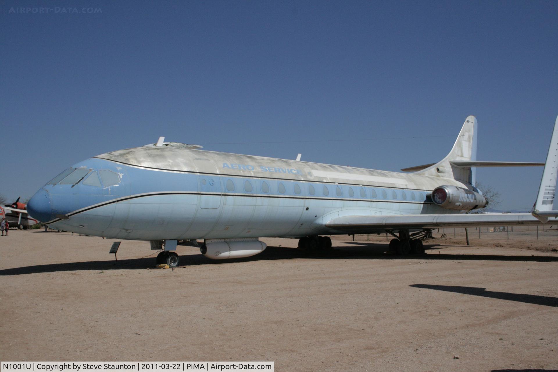 N1001U, 1961 Sud Aviation SE-210 Caravelle VI-R C/N 86, Taken at Pima Air and Space Museum, in March 2011 whilst on an Aeroprint Aviation tour