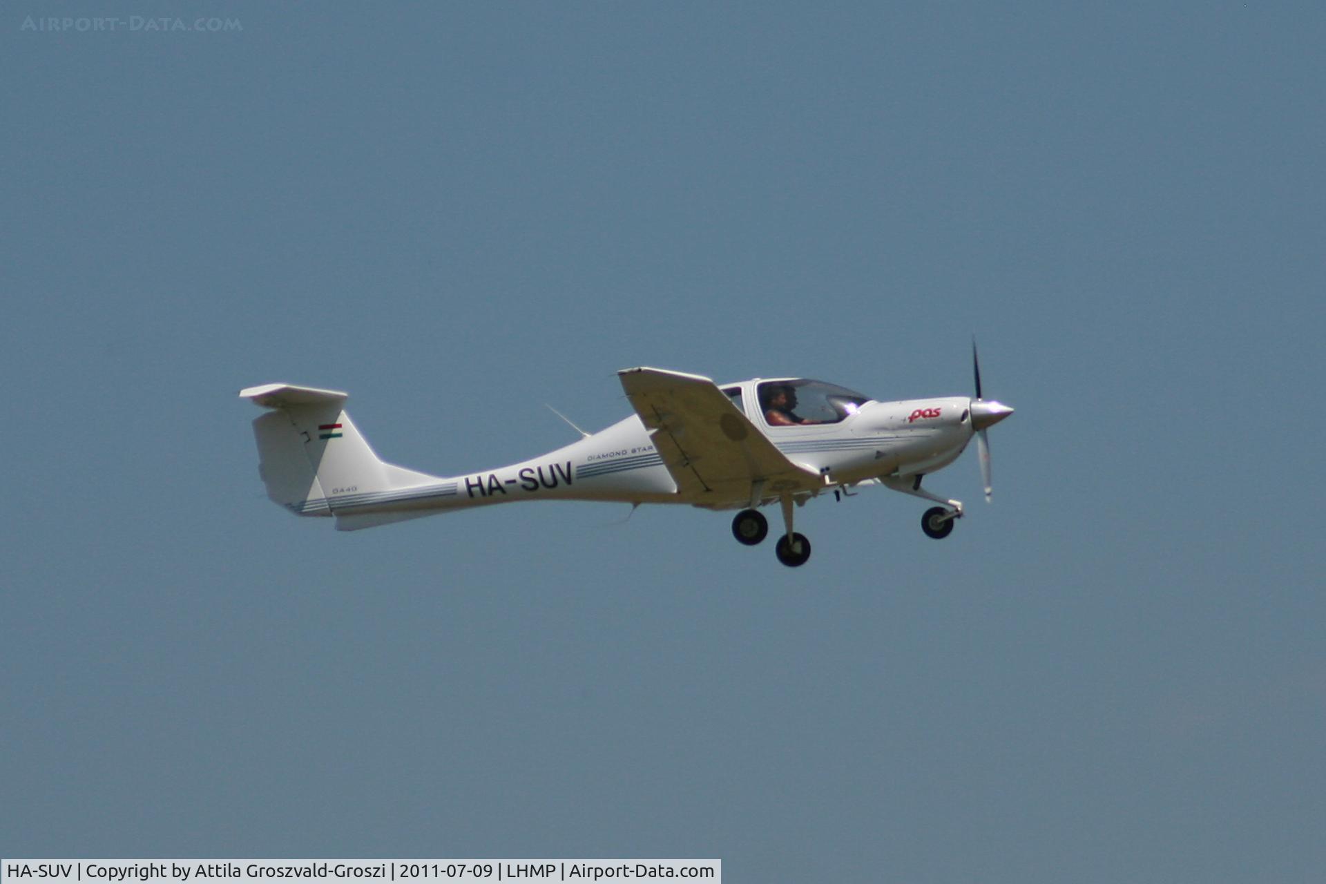 HA-SUV, 2005 Diamond DA-40 Diamond Star C/N 40.505, Matko Airport - Matko-Puszta, Hungary