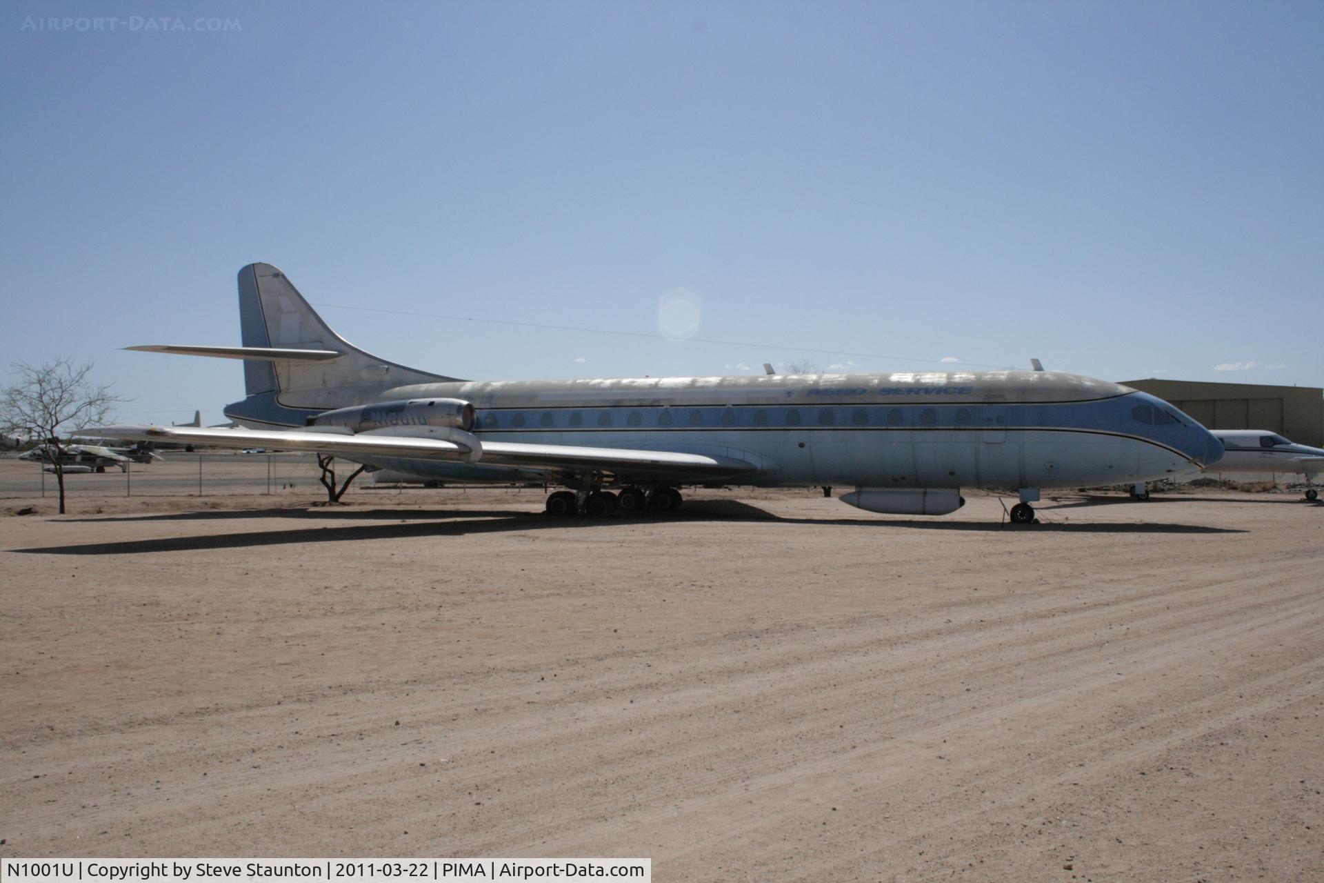 N1001U, 1961 Sud Aviation SE-210 Caravelle VI-R C/N 86, Taken at Pima Air and Space Museum, in March 2011 whilst on an Aeroprint Aviation tour