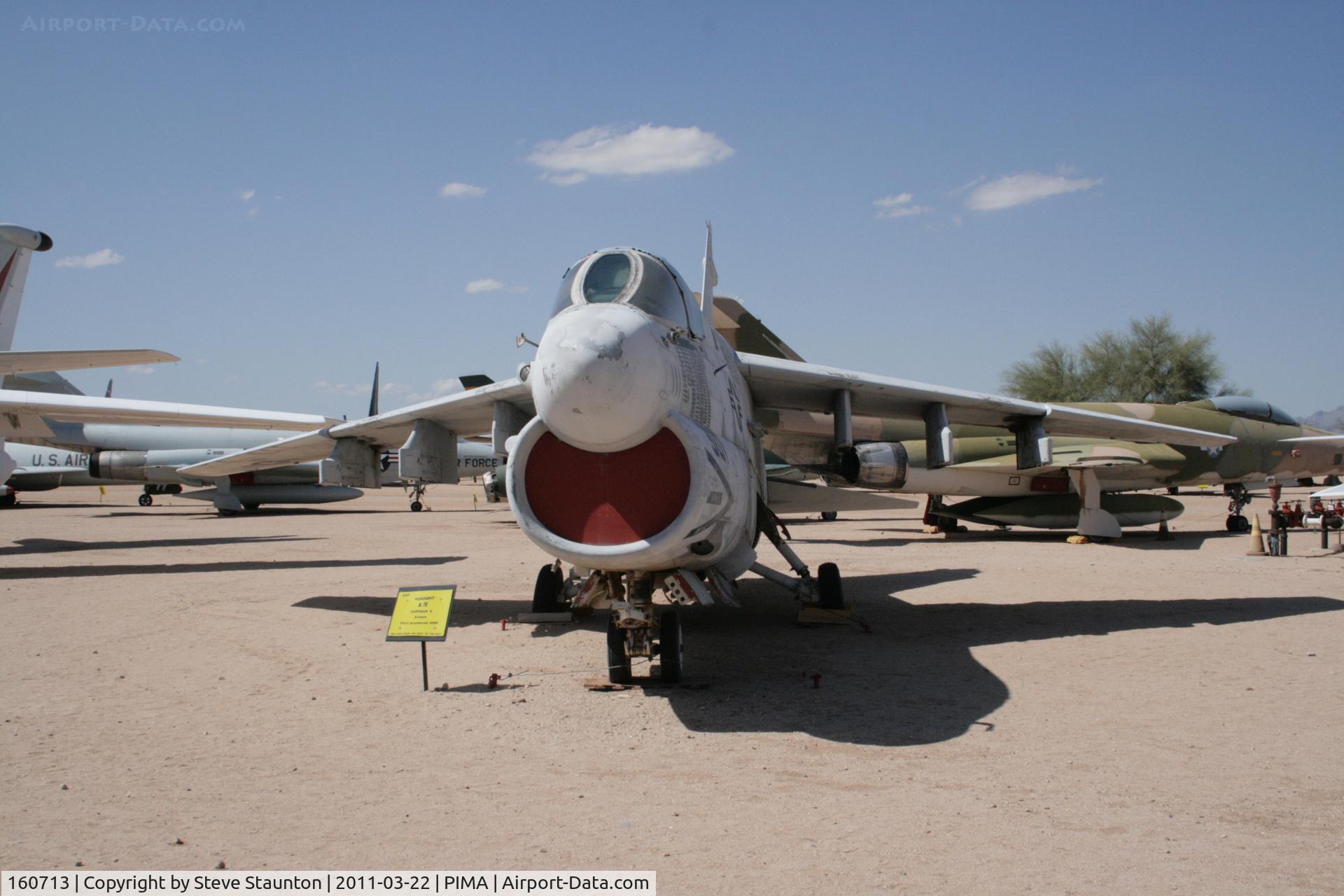 160713, LTV A-7E Corsair II C/N E-546, Taken at Pima Air and Space Museum, in March 2011 whilst on an Aeroprint Aviation tour