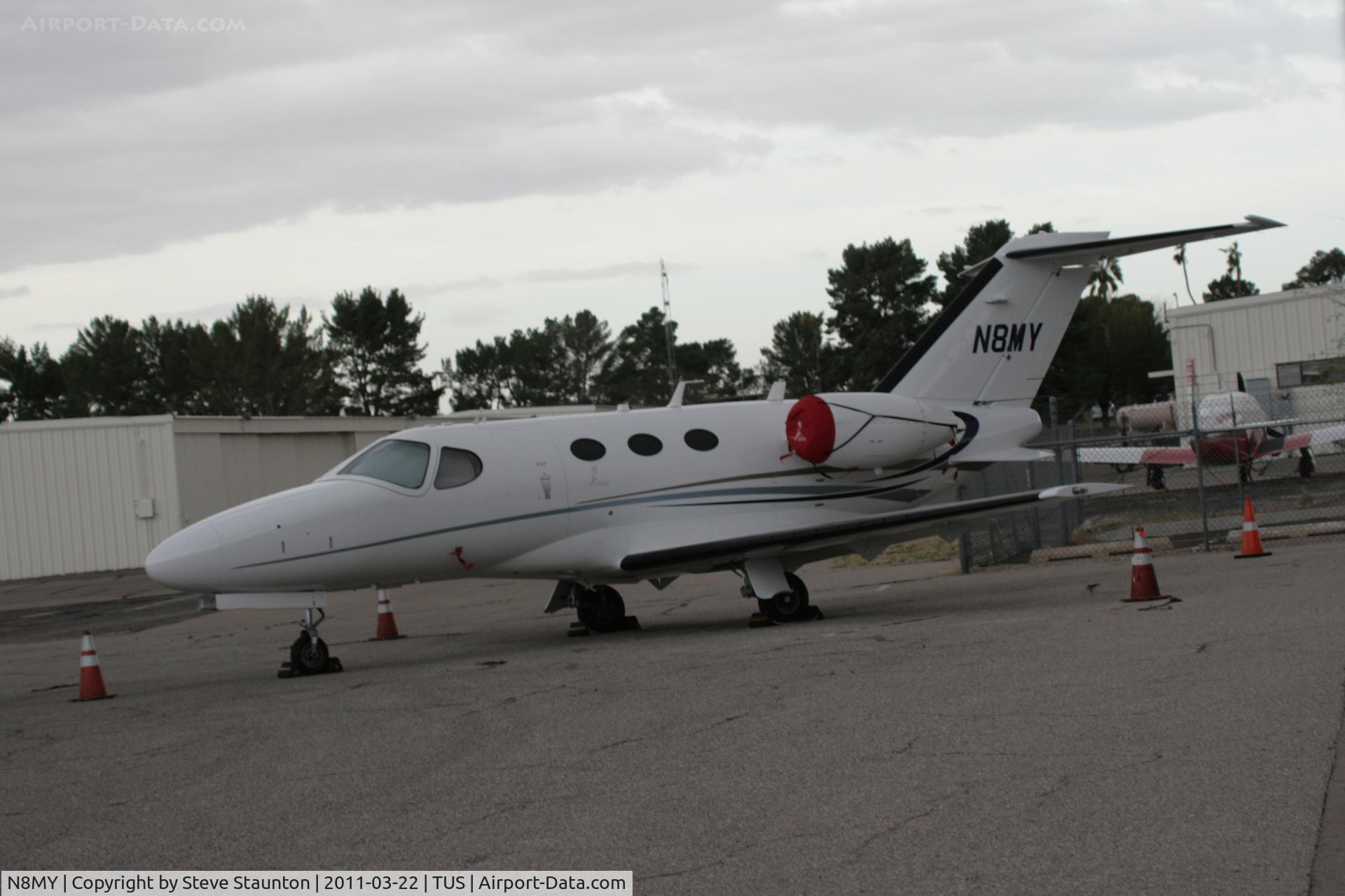 N8MY, Cessna 510 Citation Mustang C/N 510-0322, Taken at Tucson International Airport, in March 2011 whilst on an Aeroprint Aviation tour