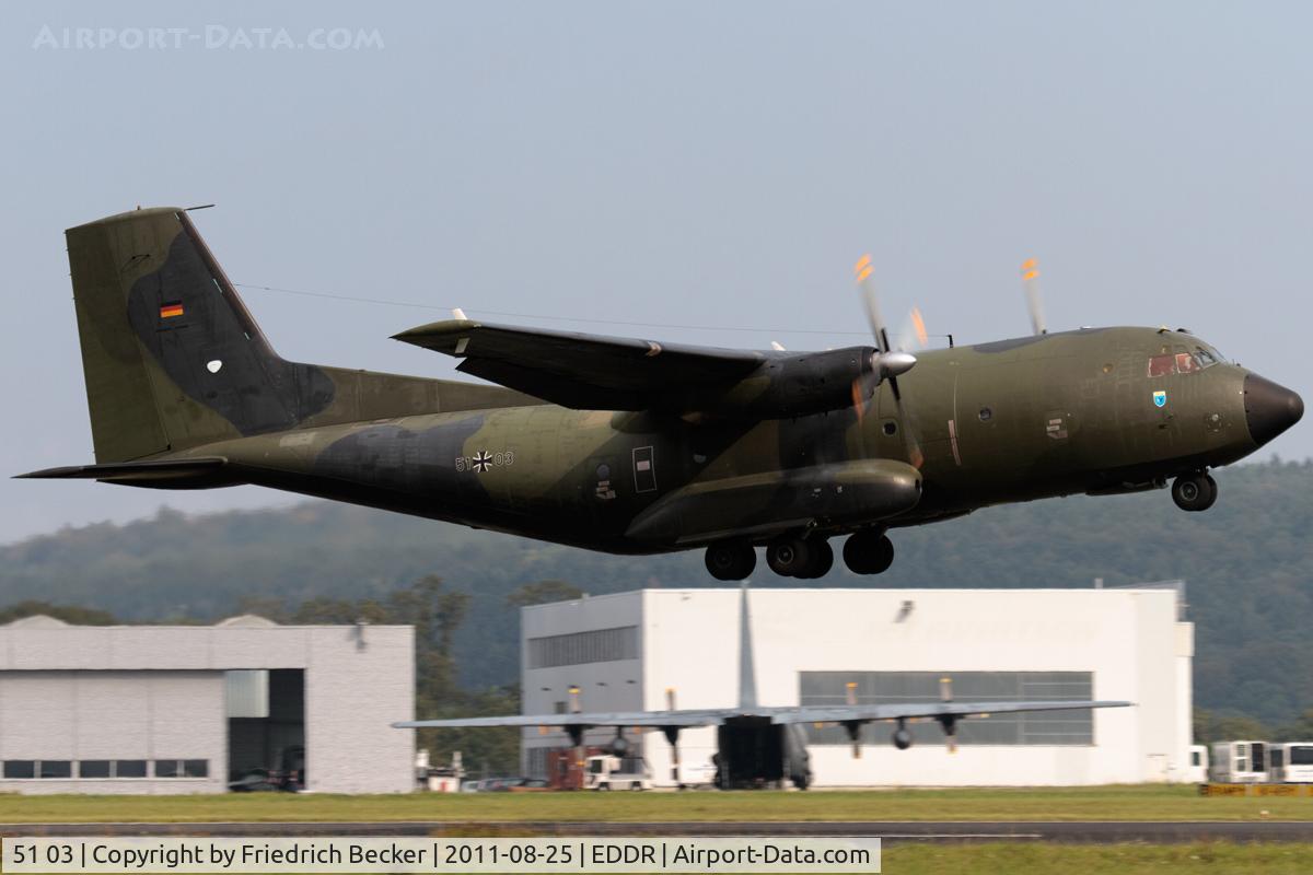51 03, Transall C-160D C/N D140, departure via RW09