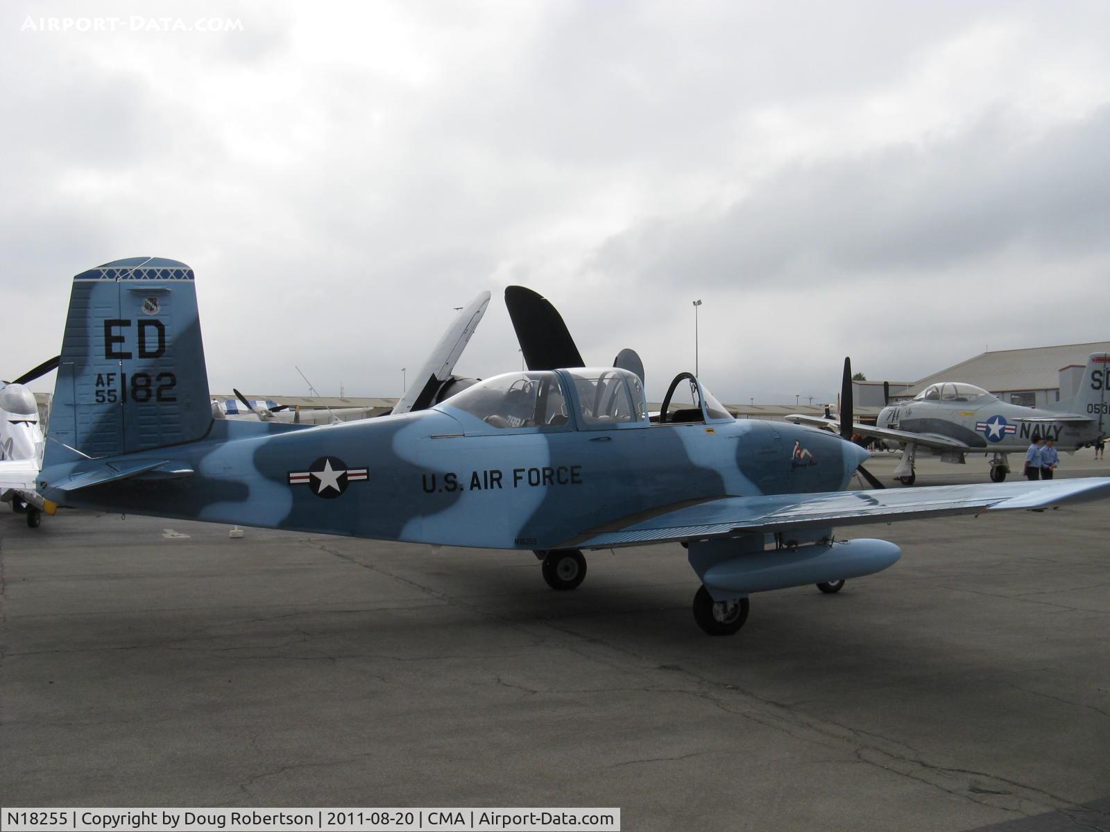 N18255, 1955 Beech A45 C/N G-739, Beech A45 as T-34A MENTOR 'Ginny Sue', Continental O-470-13 225 Hp