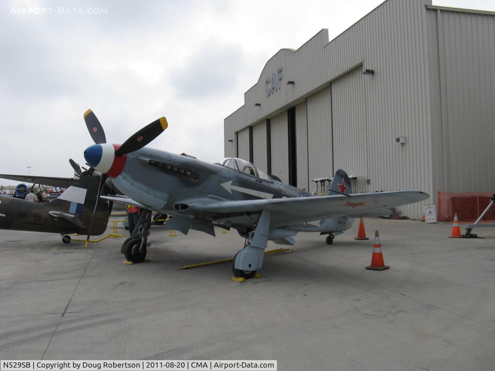 N529SB, 1945 Yakovlev Yak-3M C/N 0470104, 1945 Yakovlev YAK-3M, Klimov VK-105PF-2 V-12 1,300 Hp, 3 blade prop