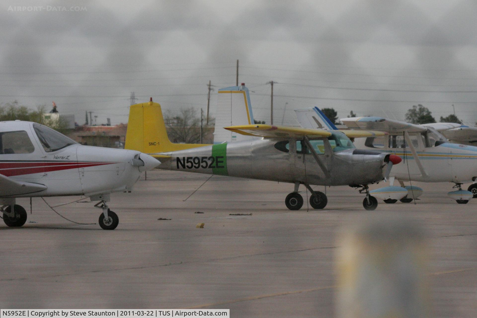 N5952E, 1959 Cessna 150 C/N 17452, Taken at Tucson International Airport, in March 2011 whilst on an Aeroprint Aviation tour