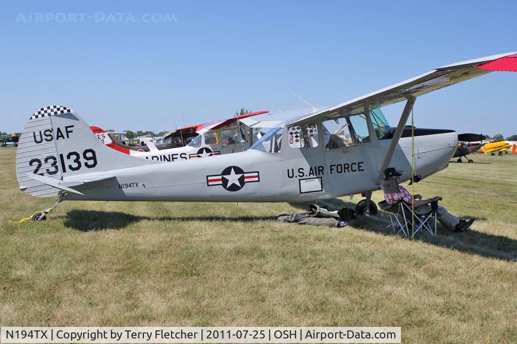 N194TX, 1951 Cessna 0-1A C/N 23139, 1951 Cessna 0-1A, c/n: 23139 at 2011 Oshkosh
