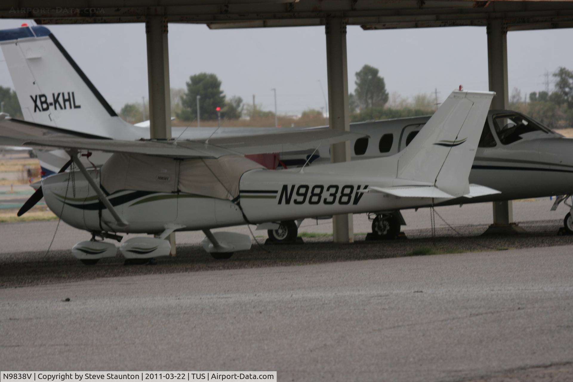 N9838V, 1974 Cessna 172M C/N 17264524, Taken at Tucson International Airport, in March 2011 whilst on an Aeroprint Aviation tour
