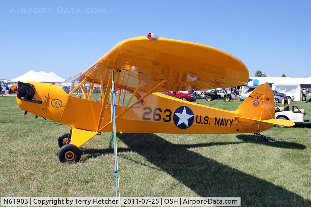 N61903, 1942 Piper J3C-65 Cub Cub C/N 8263, 1942 Piper J3C-65, c/n: 8263 at 2011 Oshkosh