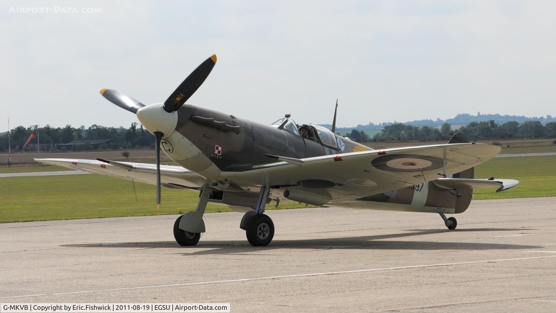 G-MKVB, 1942 Supermarine 349 Spitfire LF.Vb C/N CBAF.2461, 3. G-MKVB at the American Air Day, Duxford (August,2011)