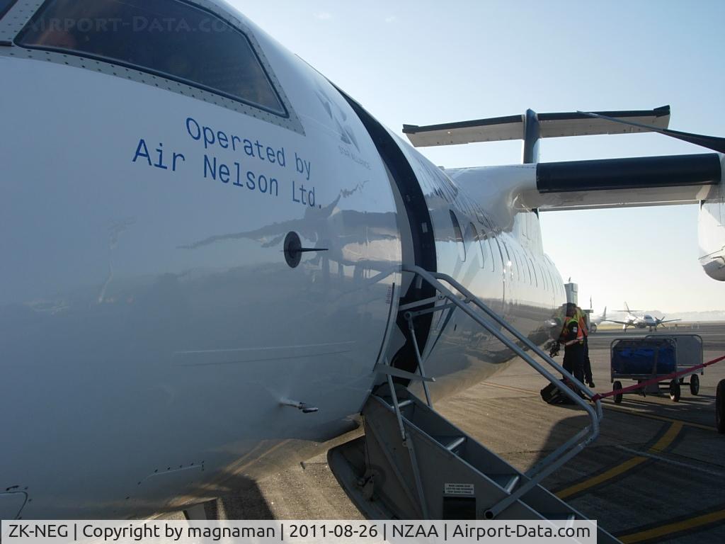 ZK-NEG, 2006 De Havilland Canada DHC-8-311 Dash 8 C/N 621, My taxi both ways today to Napier.
