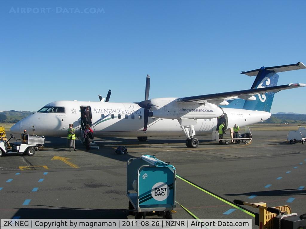 ZK-NEG, 2006 De Havilland Canada DHC-8-311 Dash 8 C/N 621, After arrival in Napier