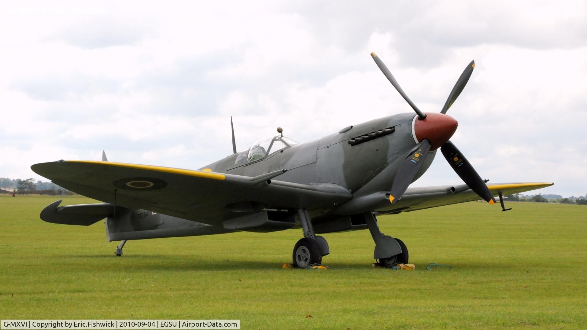G-MXVI, 1945 Supermarine 361 Spitfire LF.XVIe C/N CBAF.IX.4394, 3. TE184 (P. Andrews) at Duxford's wonderful Battle of Britain Air Display 2010