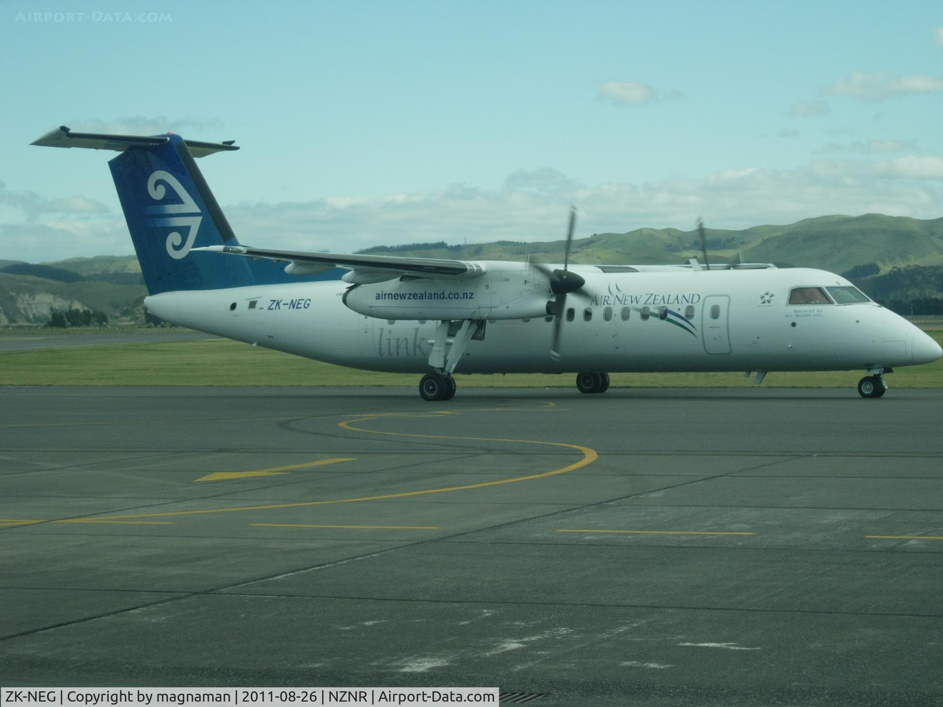 ZK-NEG, 2006 De Havilland Canada DHC-8-311 Dash 8 C/N 621, my plane back just landed