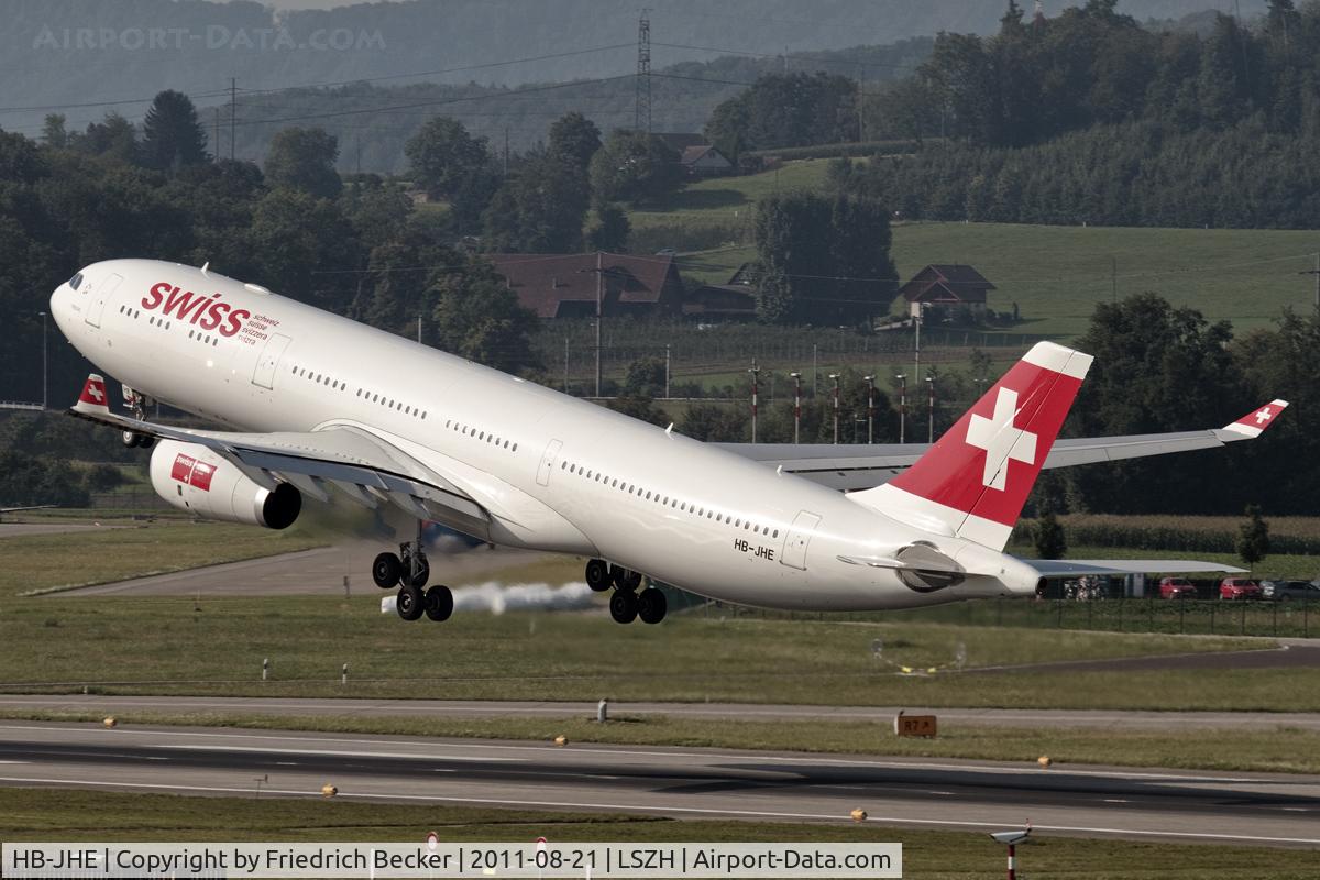 HB-JHE, 2009 Airbus A330-343 C/N 1084, departure via RW16