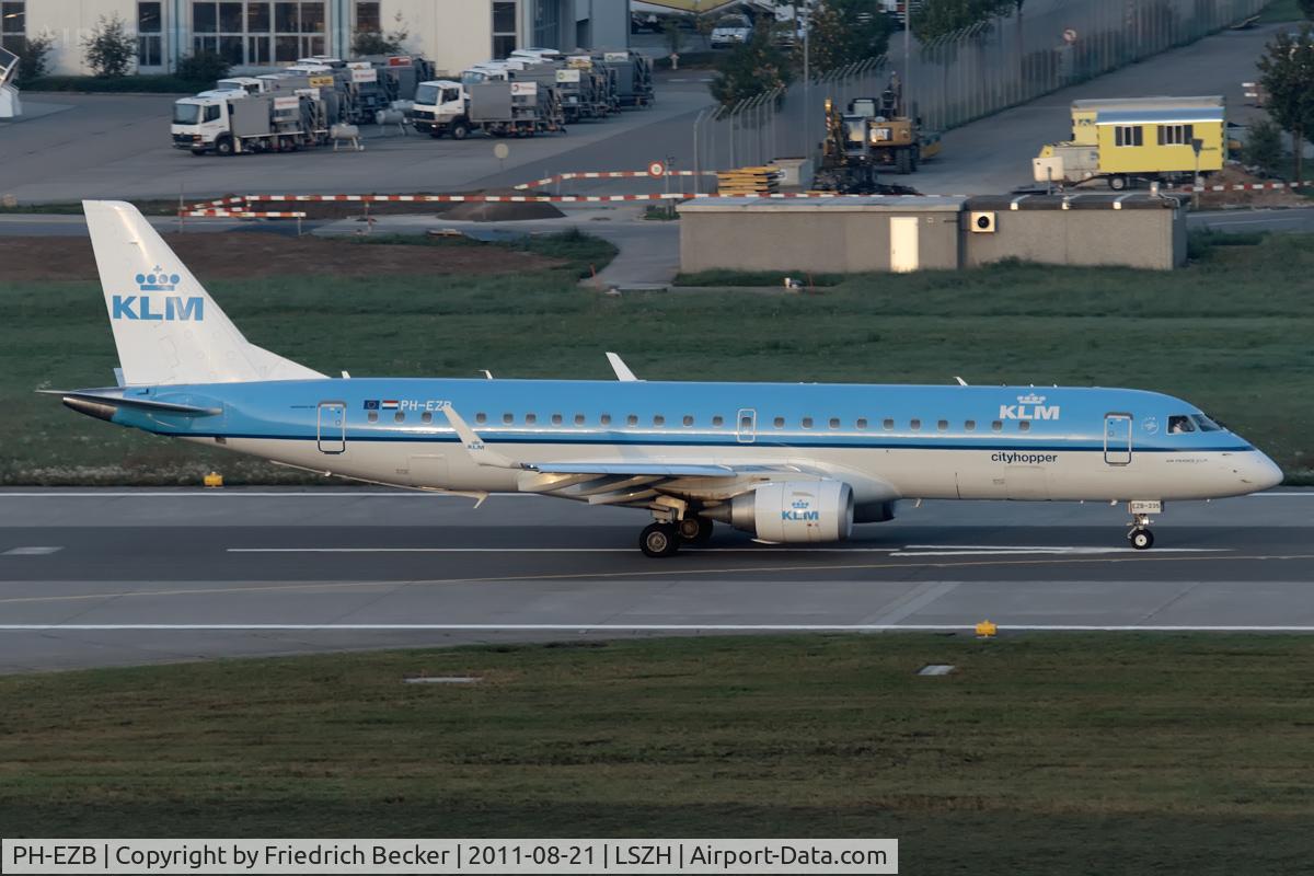 PH-EZB, 2008 Embraer 190LR (ERJ-190-100LR) C/N 19000235, departure via RW34