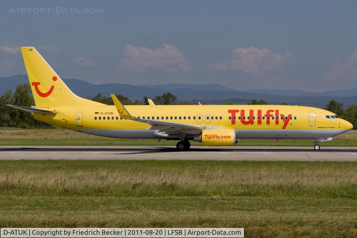D-ATUK, 2011 Boeing 737-8K5 C/N 39094, departure via RW15