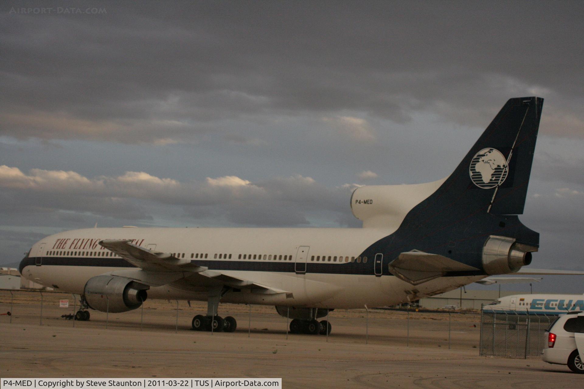 P4-MED, 1974 Lockheed L-1011-385-1-15 TriStar 100 C/N 193L-1064, Taken at Tucson International Airport, in March 2011 whilst on an Aeroprint Aviation tour