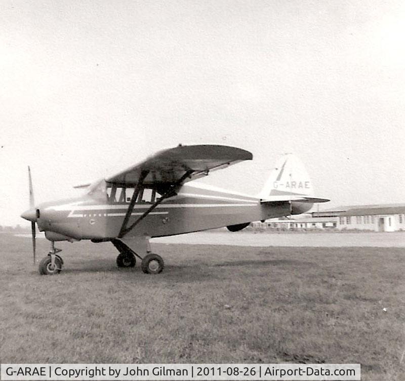 G-ARAE, Piper PA-22-150 Caribbean C/N 22-4114, Piper Caribbean. Kidlington early Sixties.