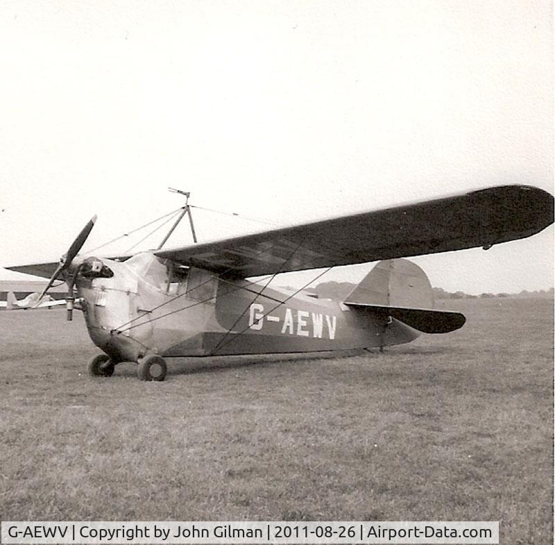 G-AEWV, 1938 Aeronca 100 C/N AB117, Fairoaks.