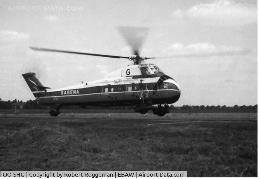 OO-SHG, 1956 Sikorsky S-58C C/N 58-324, Late 1950's.Sabena.WORLD EXPO 1958 star on nose.