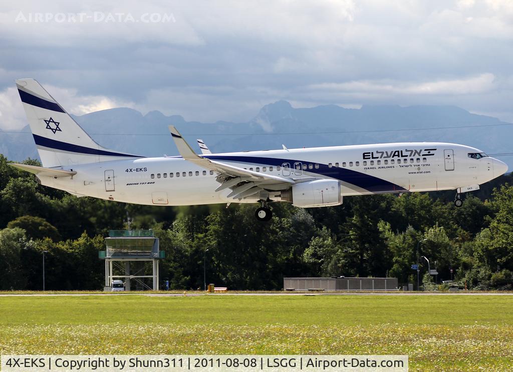 4X-EKS, 2008 Boeing 737-8HX C/N 36433, Landing rwy 23