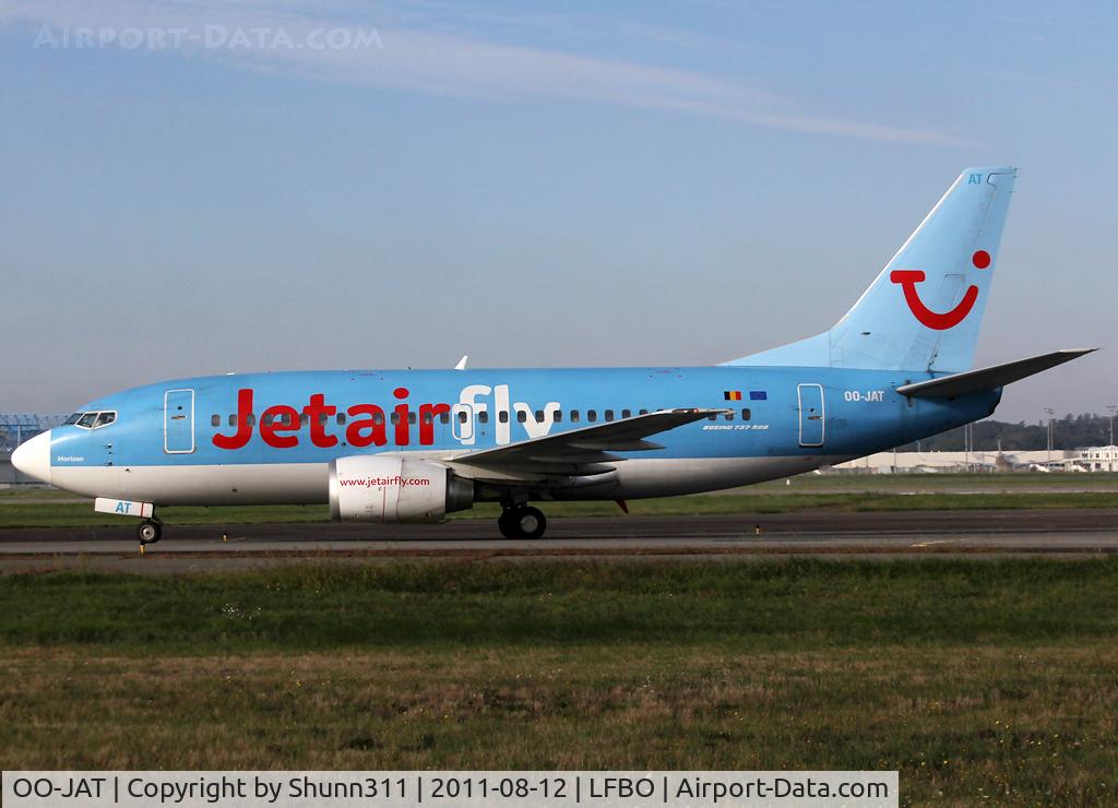 OO-JAT, 1990 Boeing 737-5K5 C/N 24927, Taxiing to the Terminal...