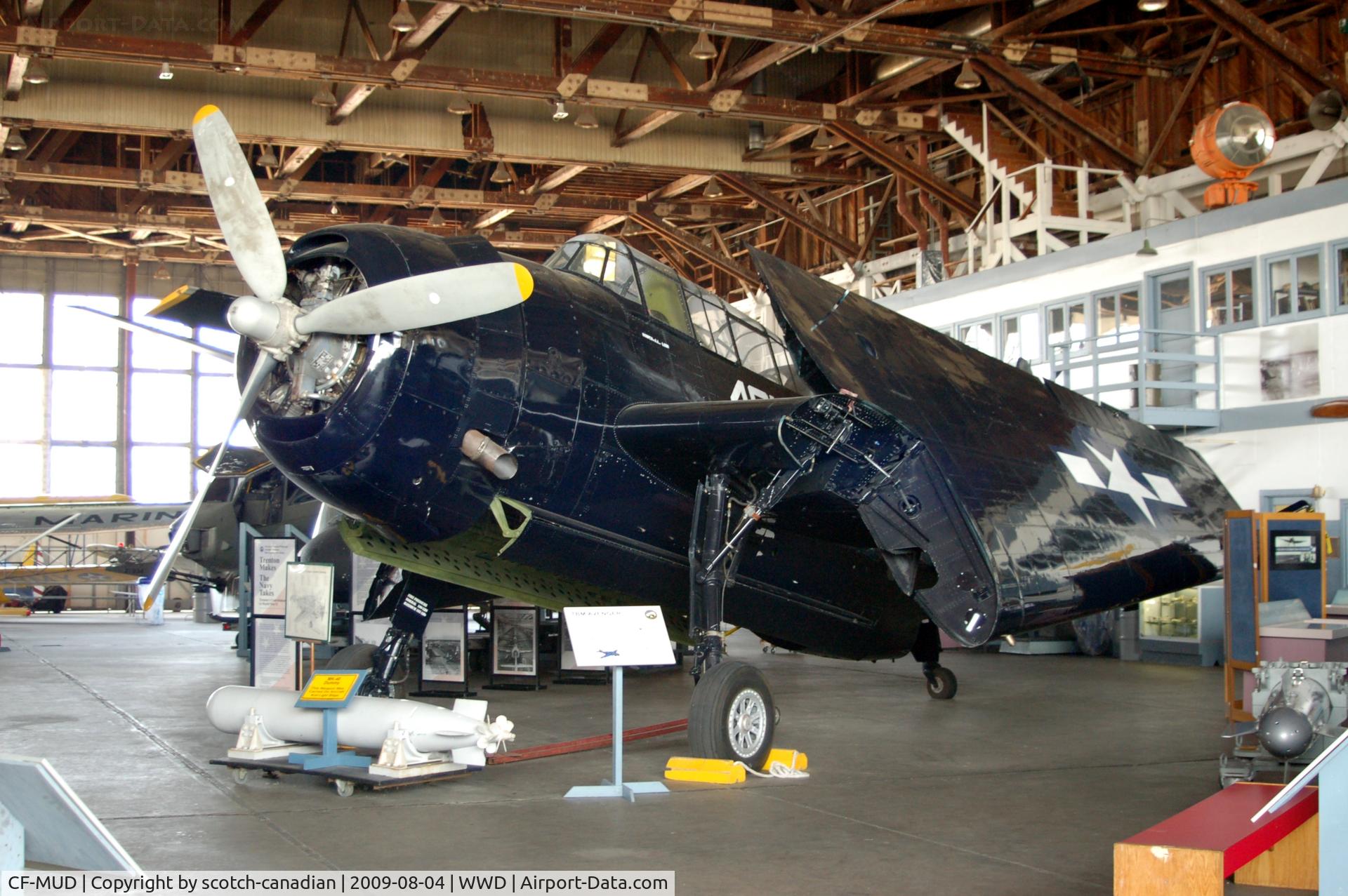 CF-MUD, Grumman TBM-3S Avenger C/N 2999, Grumman TBM-3S Avenger at the Naval Air Station Wildwood Aviation Museum, Cape May County Airport, Wildwood, NJ