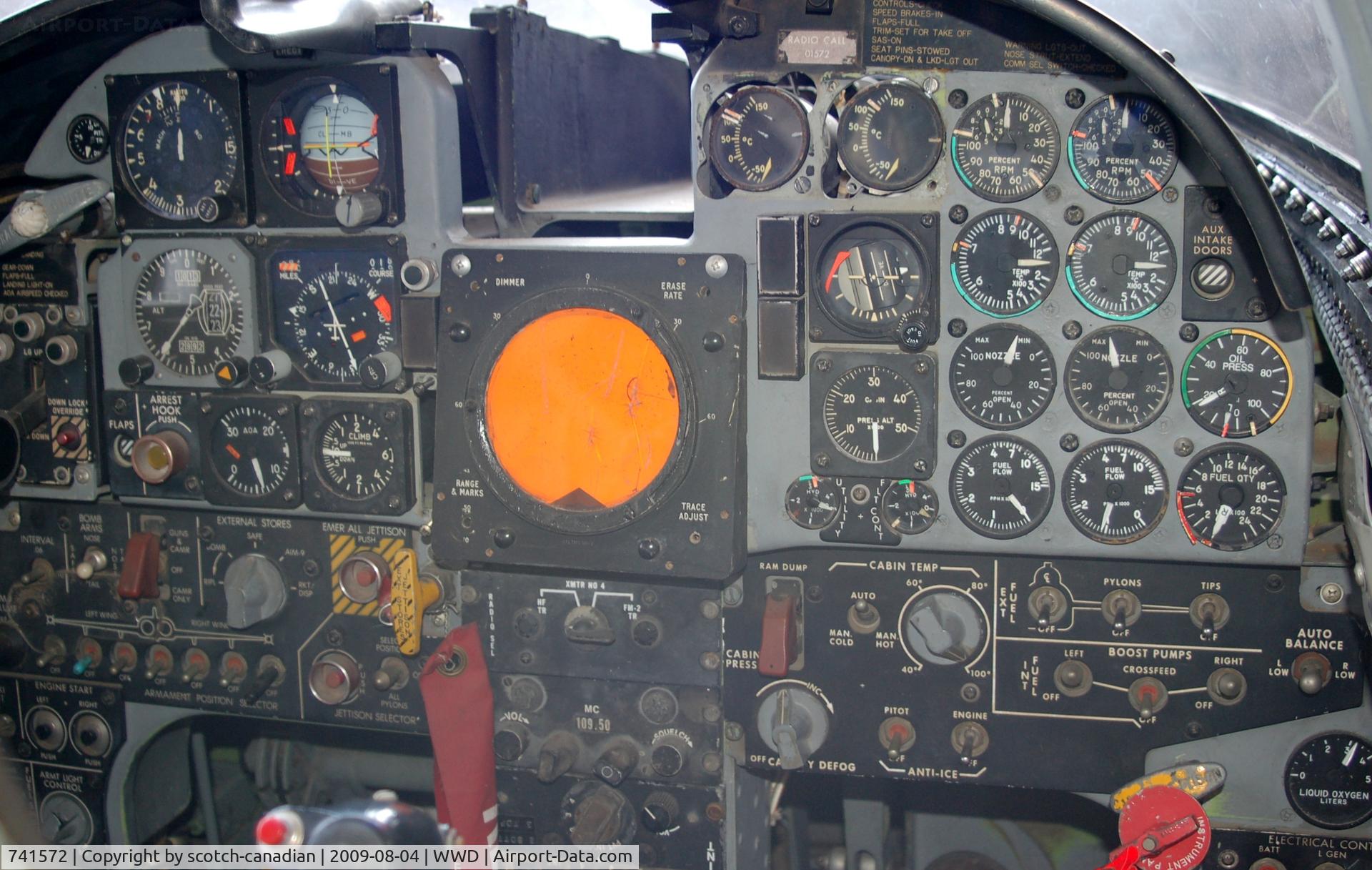 741572, 1974 Northrop F-5E Tiger II C/N R.1270, 1974 Northrop F-5E Tiger II Cockpit at the Naval Air Station Wildwood Aviation Museum, Cape May County Airport, Wildwood, NJ