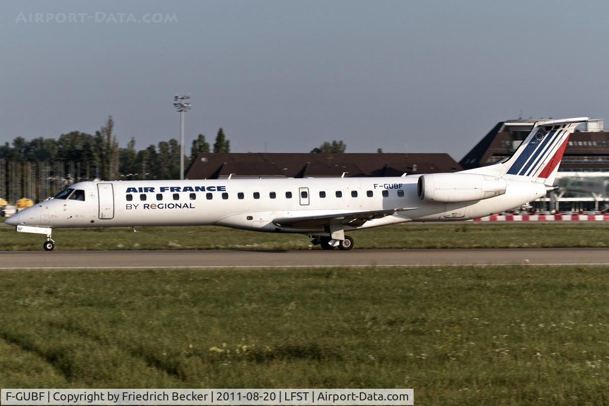 F-GUBF, 2002 Embraer EMB-145MP (ERJ-145MP) C/N 145669, departure out of Strasbourg