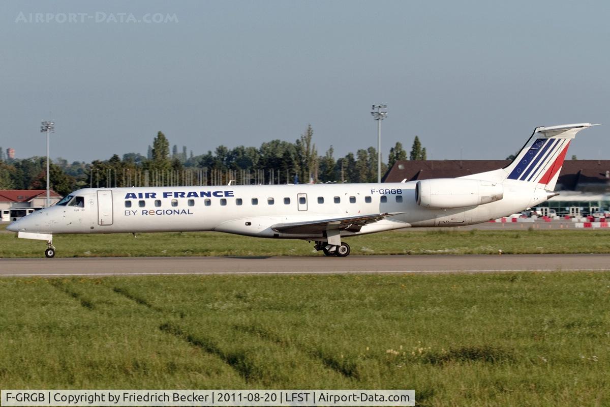 F-GRGB, 1997 Embraer EMB-145EU (ERJ-145EU) C/N 145010, departure out of Strasbourg