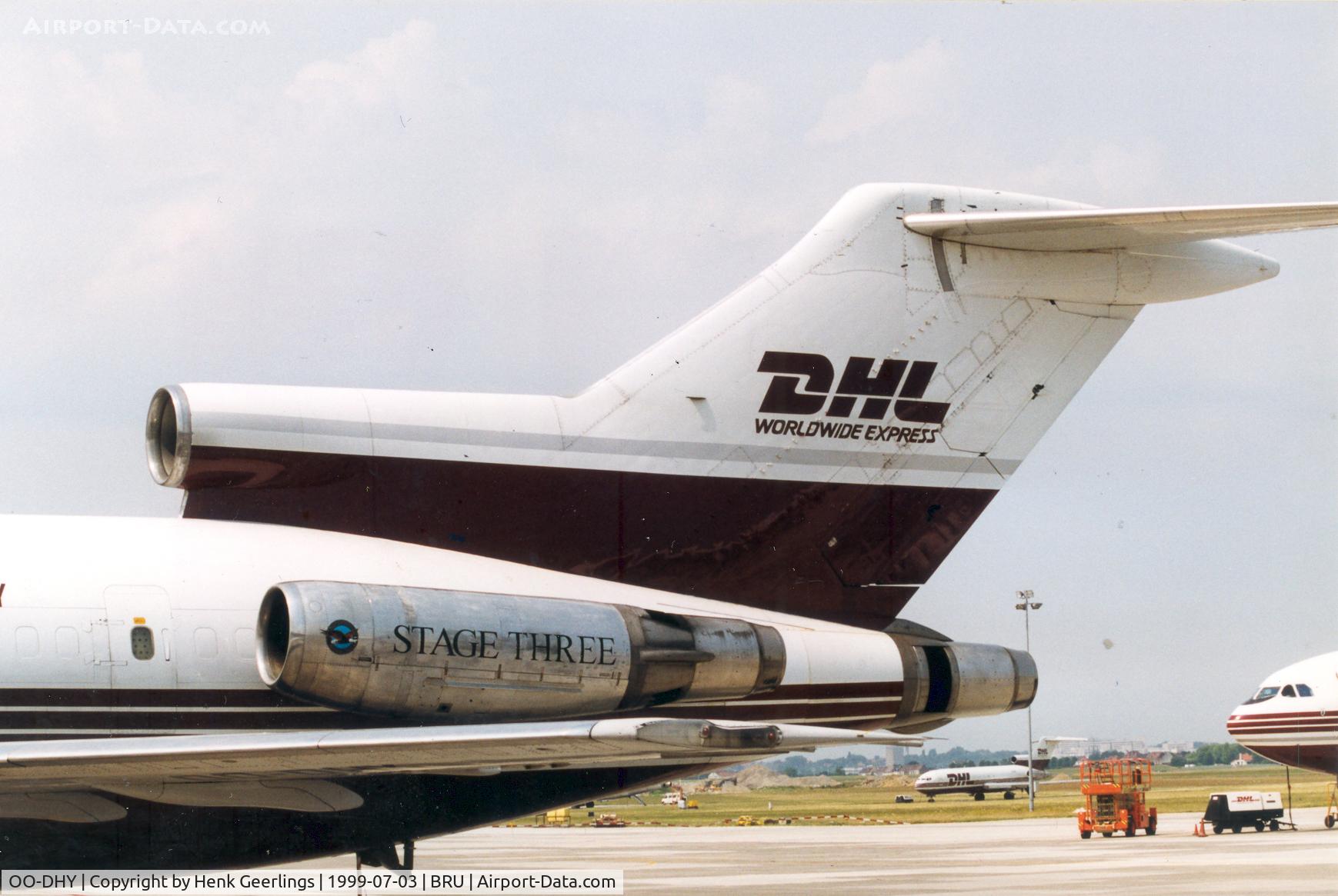 OO-DHY, 1975 Boeing 727-230(F) C/N 20905, DHL , Engine : Stage Three