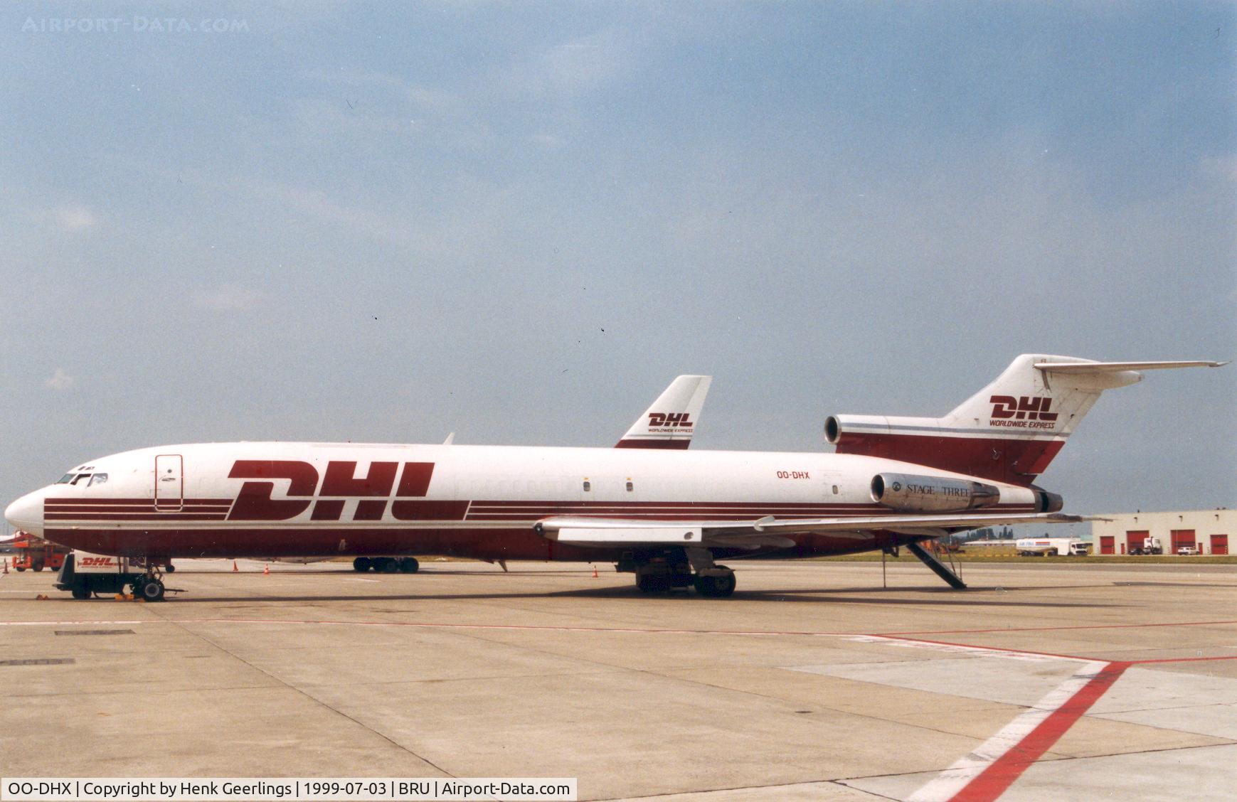 OO-DHX, 1976 Boeing 727-223(F) C/N 20994, DHL
