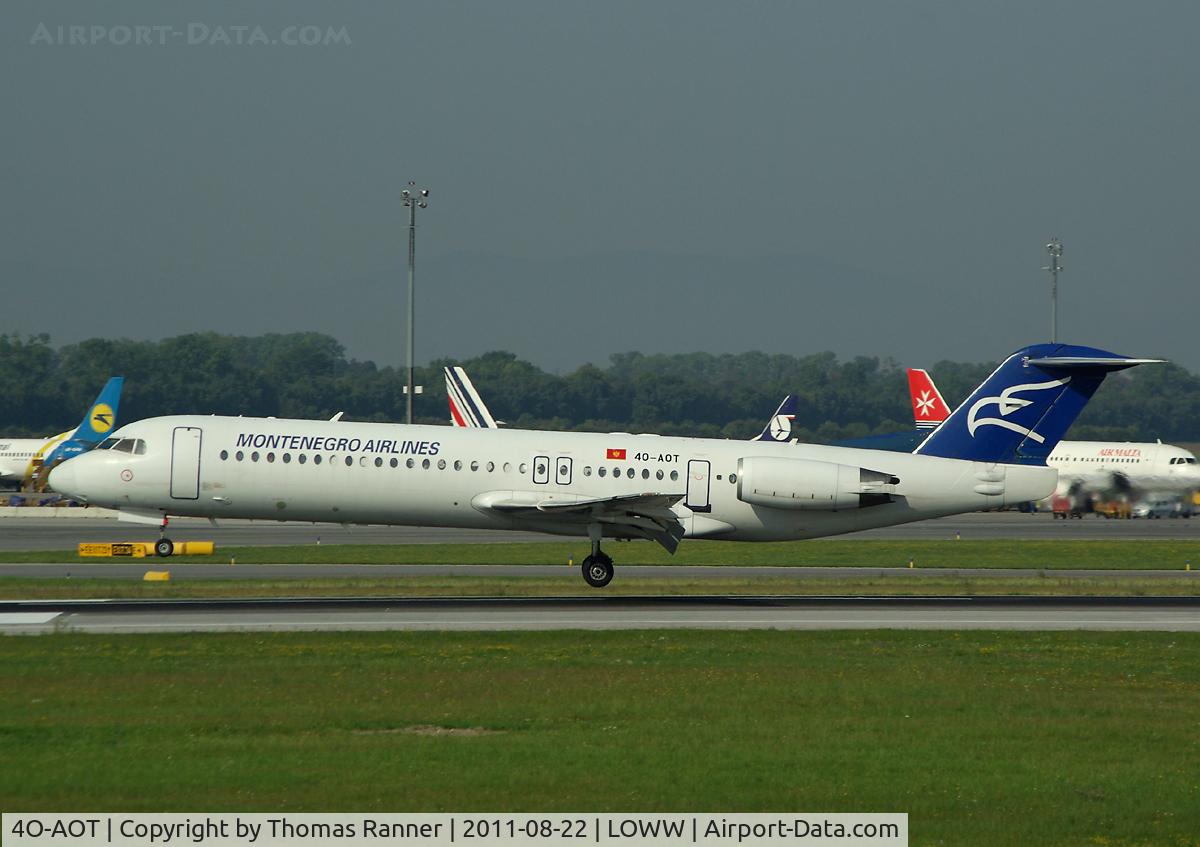 4O-AOT, 1991 Fokker 100 (F-28-0100) C/N 11350, Montenegro Airlines Fokker 100