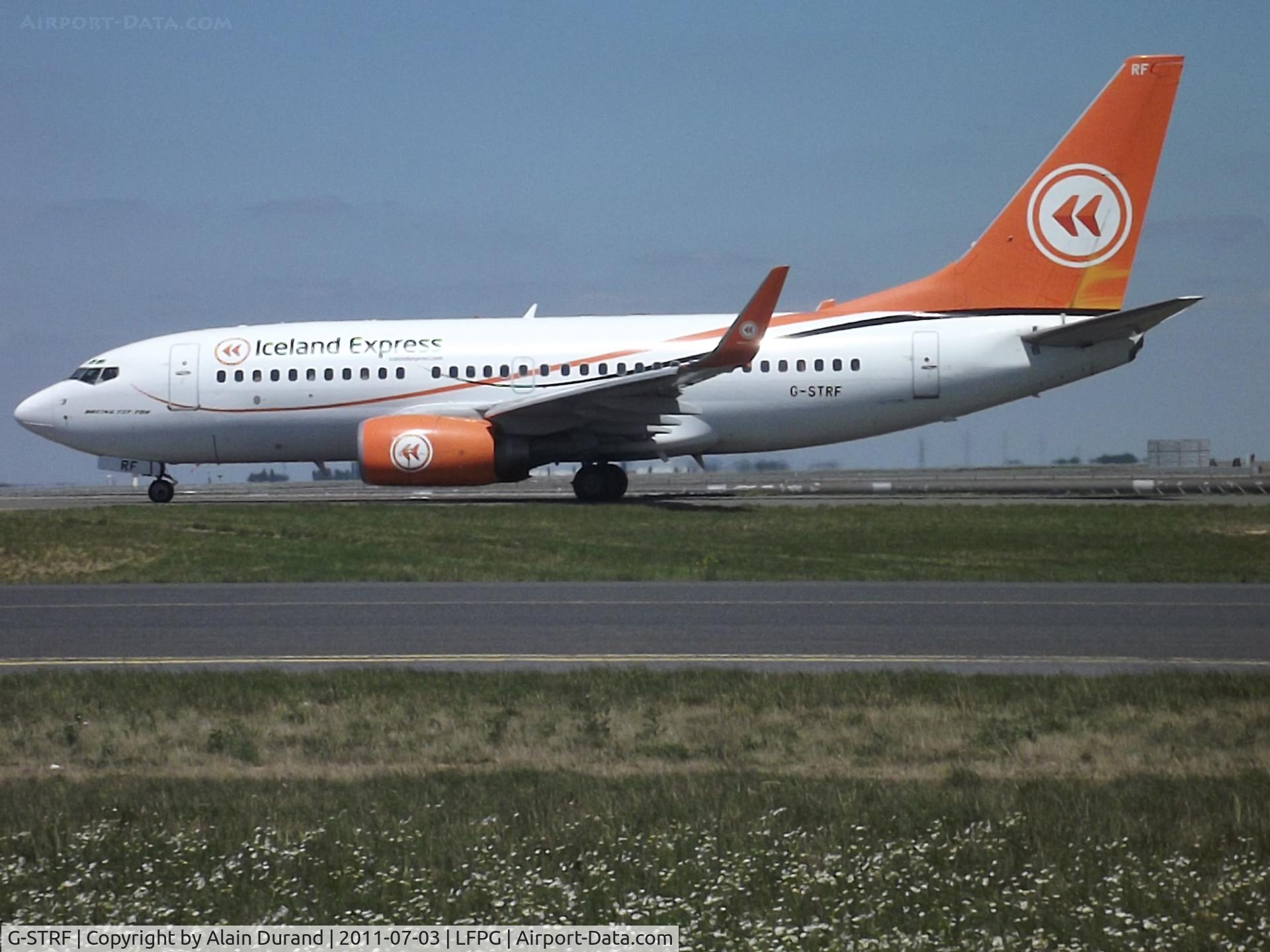 G-STRF, 2002 Boeing 737-76N C/N 29885, Set up in 2003, Iceland Express is a budget airline based at KEF. The five fleet members are all operated by Astraeus which leases G-STRF (c/n 1120) since 03/2009