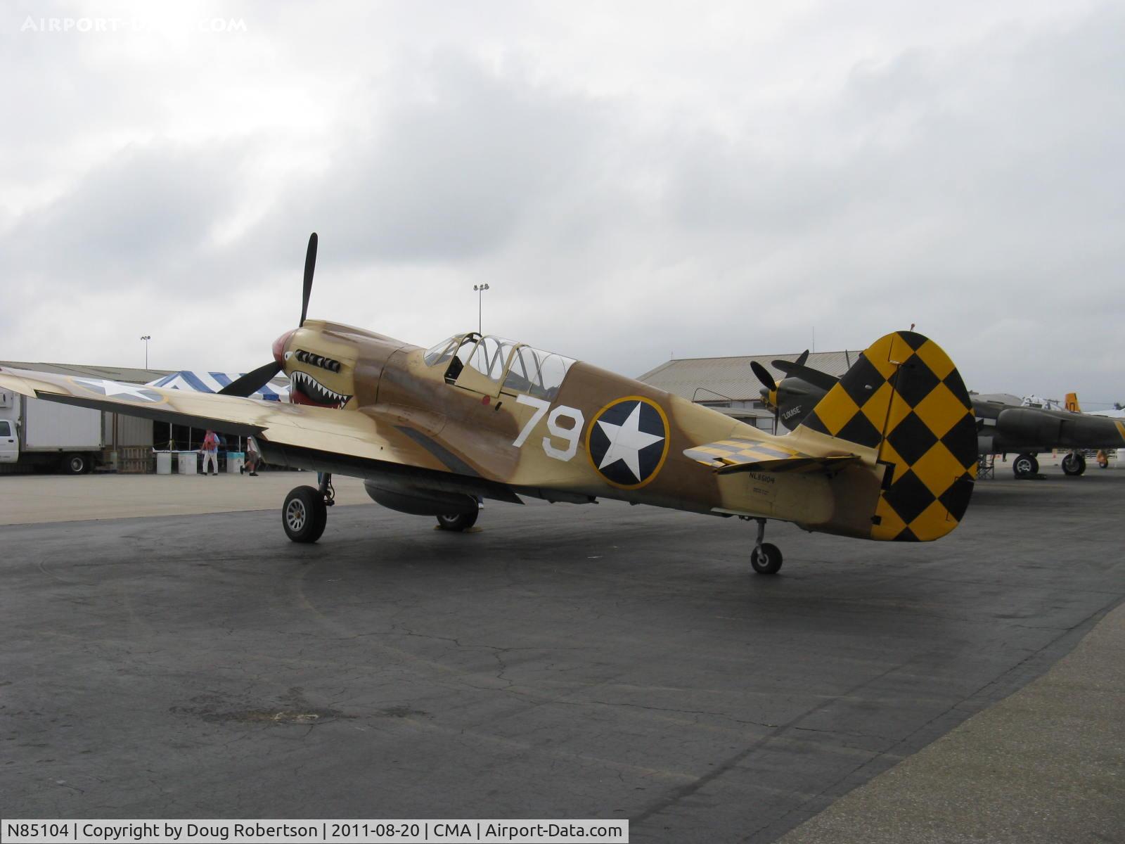 N85104, Curtiss P-40N-5CU Kittyhawk C/N 28954/F858, Curtiss Wright/Maloney P-40N KITTYHAWK IV, Allison V-1710-81 1,360 Hp