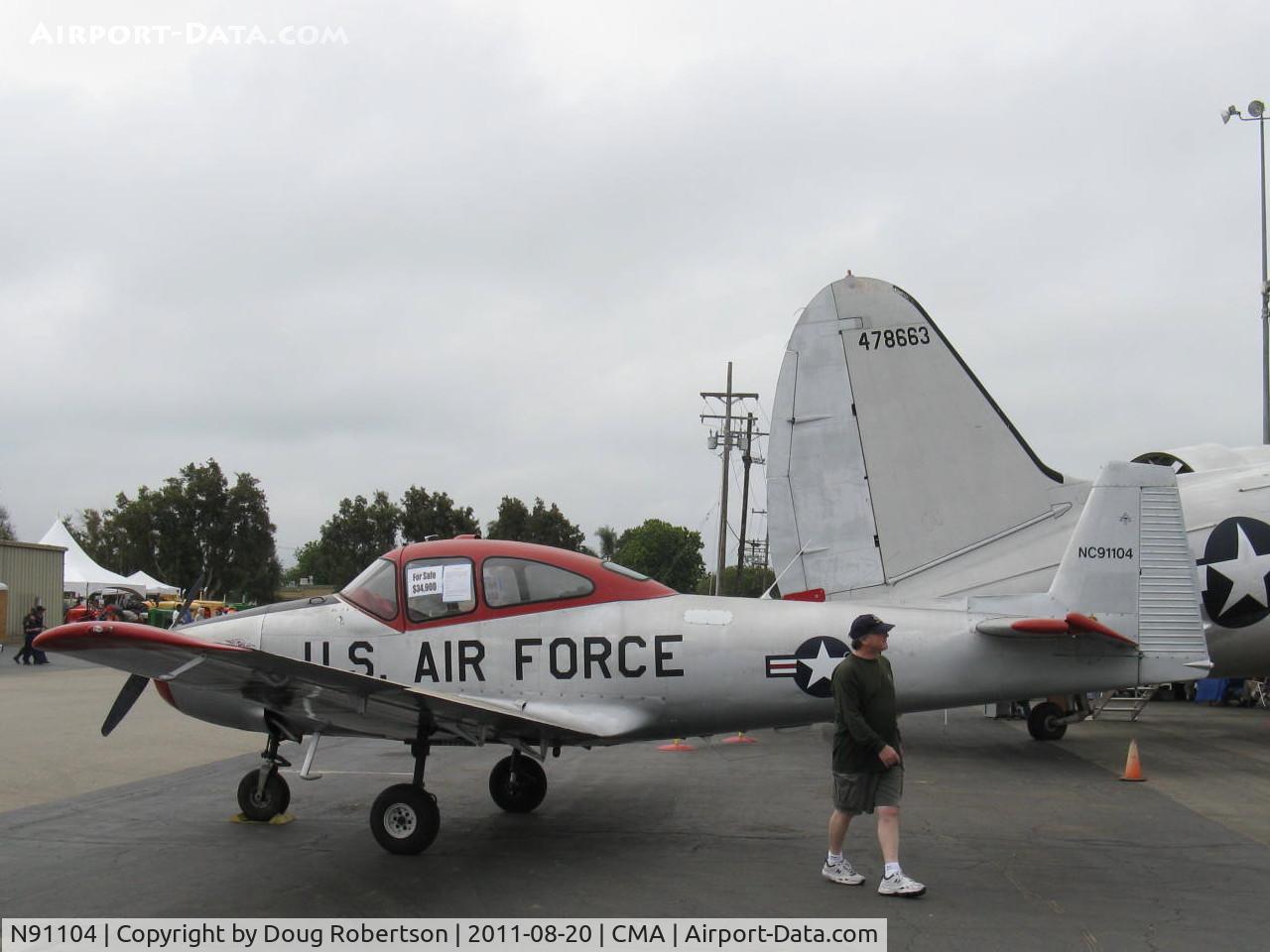 N91104, 1946 North American Navion C/N NAV-4-6, 1946 North American NAVION, Continental E-185, FOR SALE