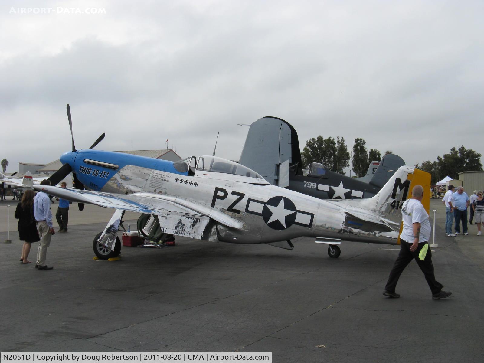N2051D, 1944 North American P-51D Mustang C/N 122-39913 (44-73454), 1944 North American/Aero Classics P-51D-25NA MUSTANG 'This Is It', Packard license-built Rolls-Royce V-1650-7 Merlin 1,695 Hp, Limited class