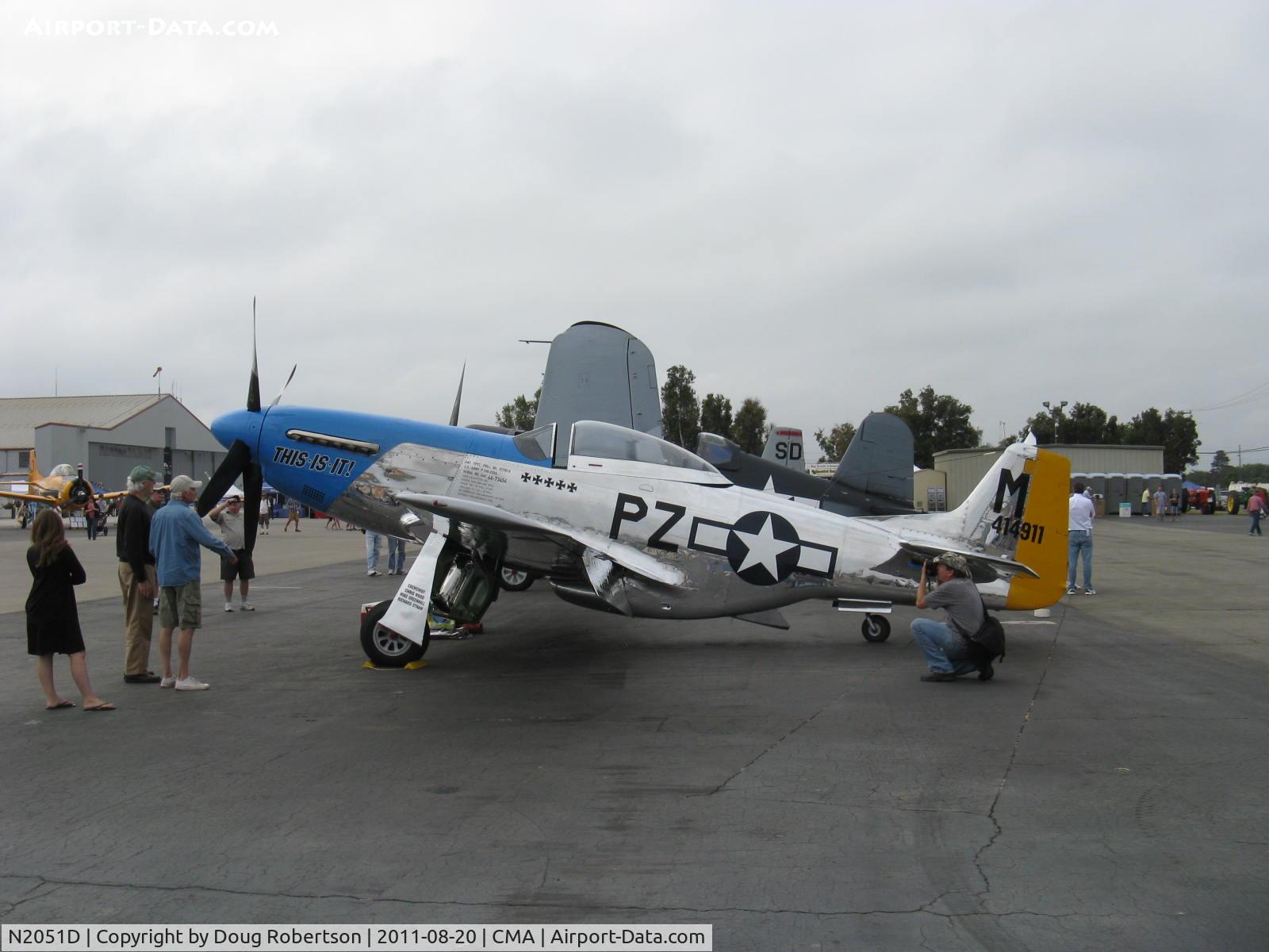 N2051D, 1944 North American P-51D Mustang C/N 122-39913 (44-73454), 1944 North American/Aero Classics P-51D-25NA MUSTANG 'This Is It', Packard license-built Rolls-Royce V-1650-7 Merlin 1,695 Hp, Limited class, polished aluminum beauty