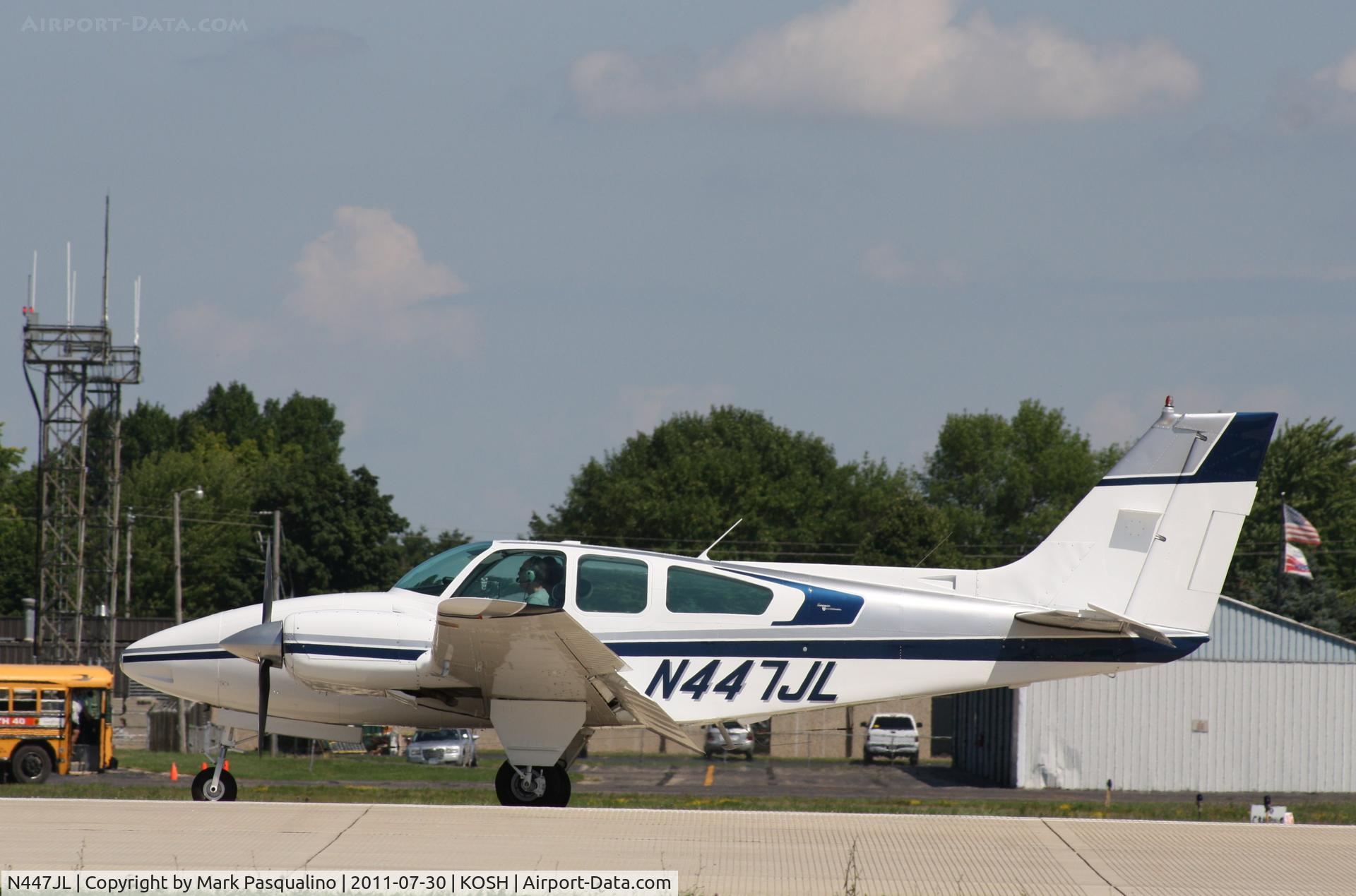 N447JL, 1966 Beech C55 Baron (95-C55) C/N TE-121, Beech C55