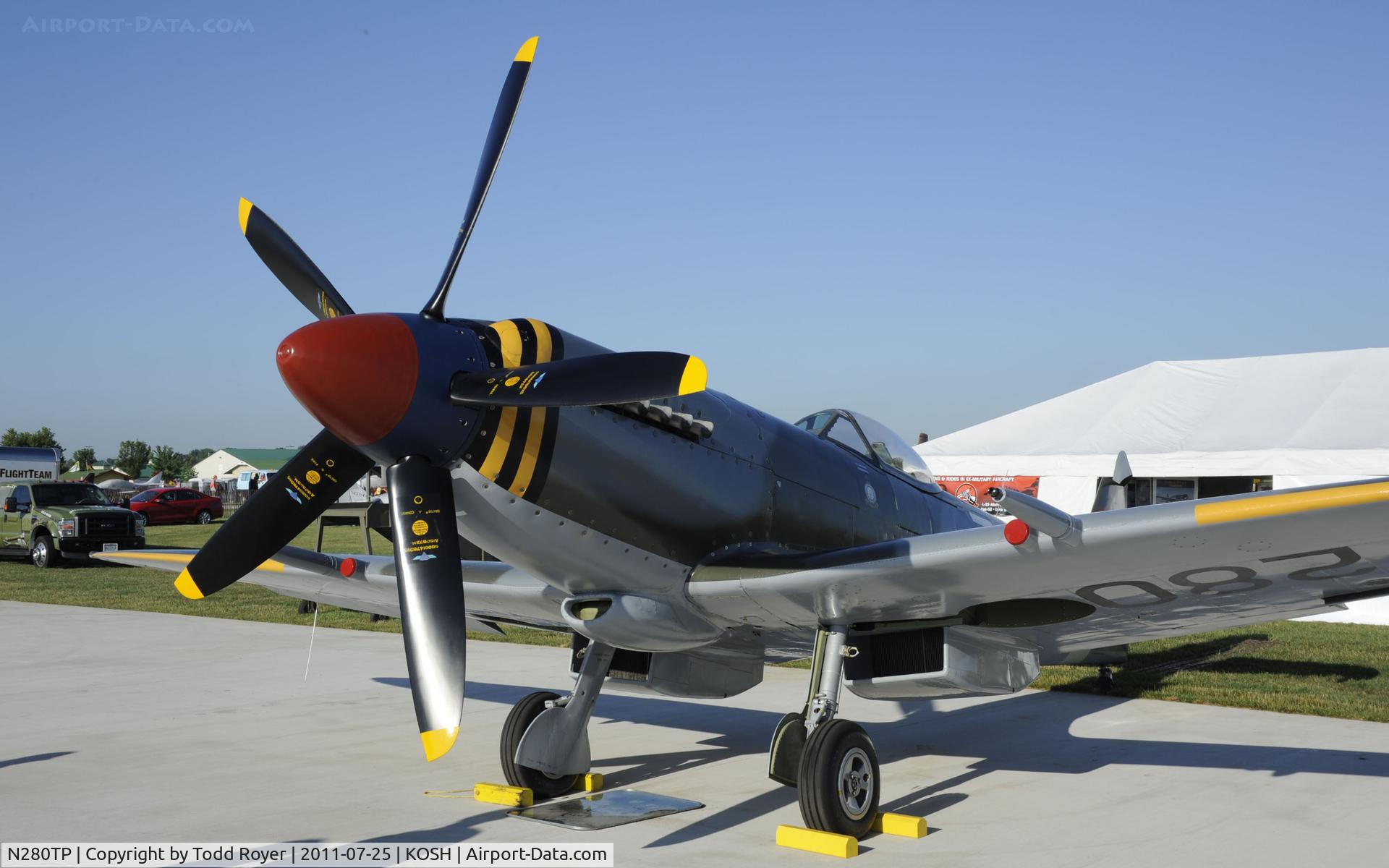N280TP, 1947 Supermarine 359 Spitfire FR.XVIIIe C/N 6S/676372, AIRVENTURE 2011