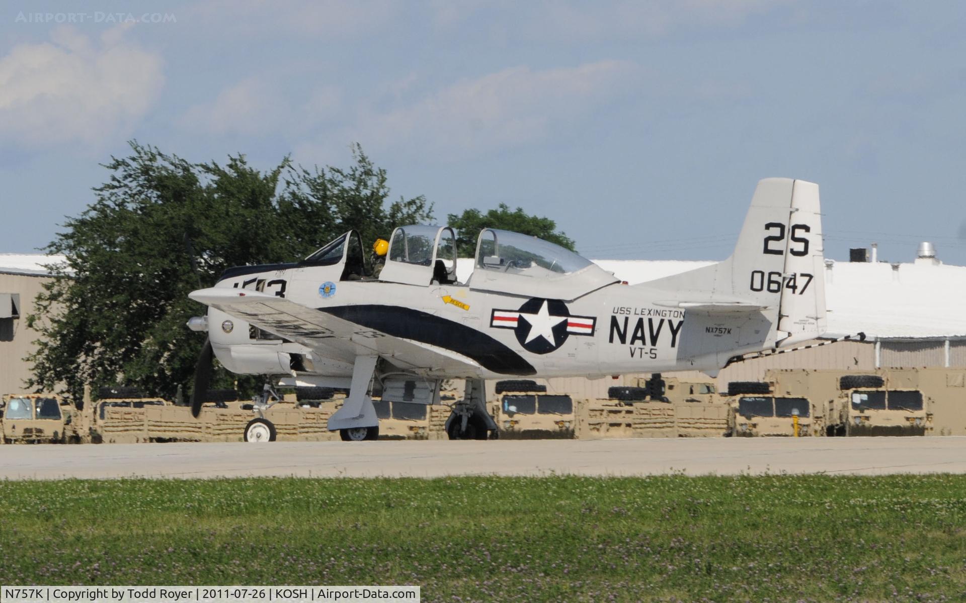 N757K, 1954 North American T-28C Trojan C/N 226-224 (140647), AIRVENTURE 2011