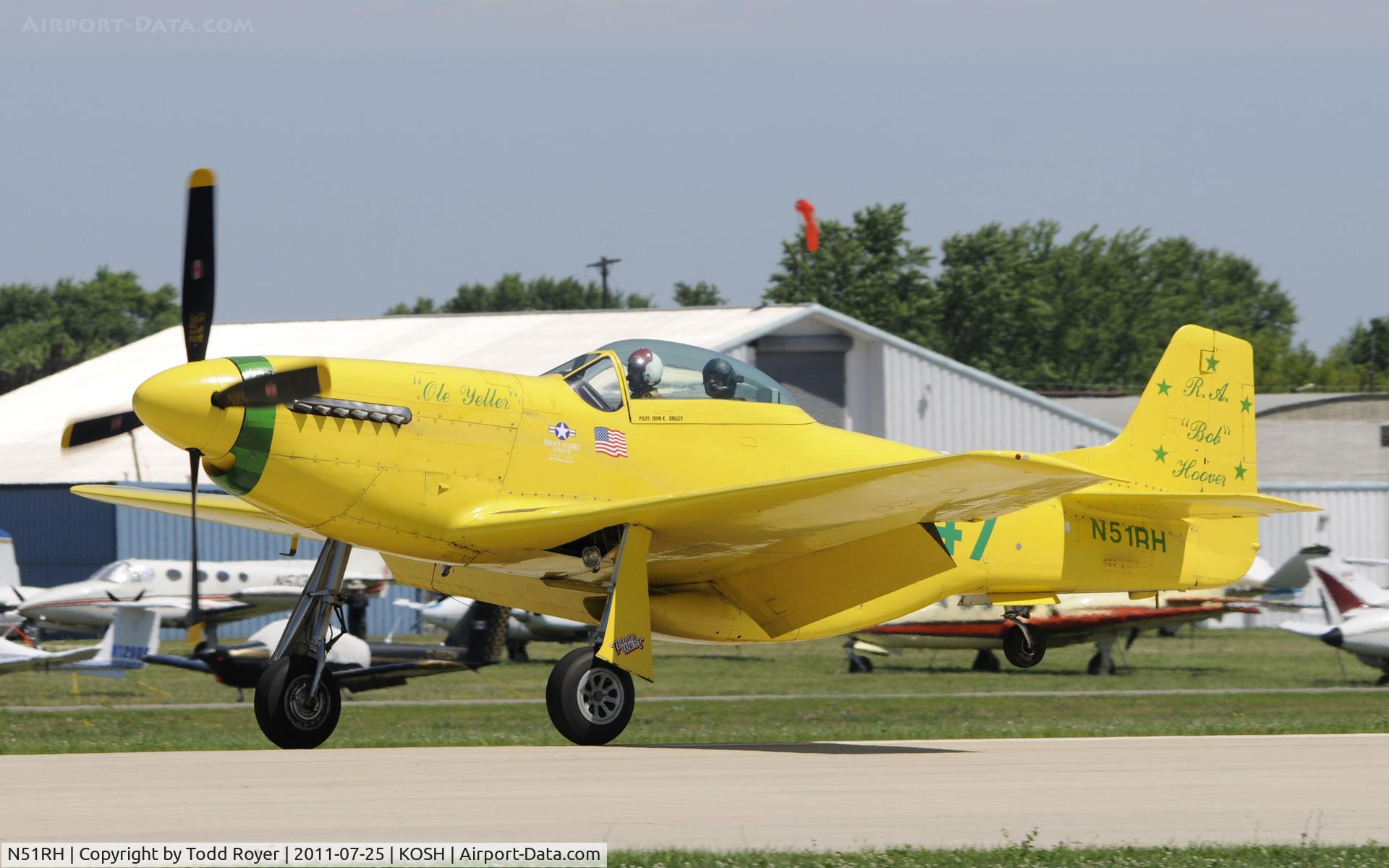 N51RH, North American P-51D Mustang C/N 44-74739, AIRVENTURE 2011