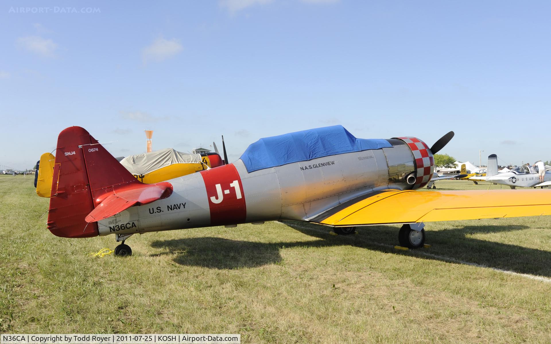 N36CA, North American AT-6D Texan C/N 88-10677, AIRVENTURE 2011