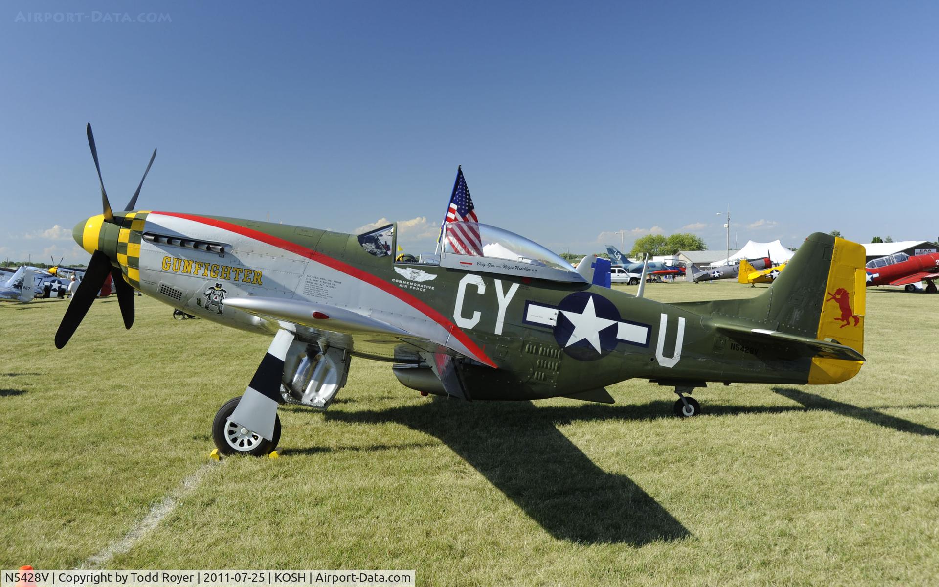 N5428V, 1944 North American P-51D Mustang C/N 122-39723, AIRVENTURE 2011