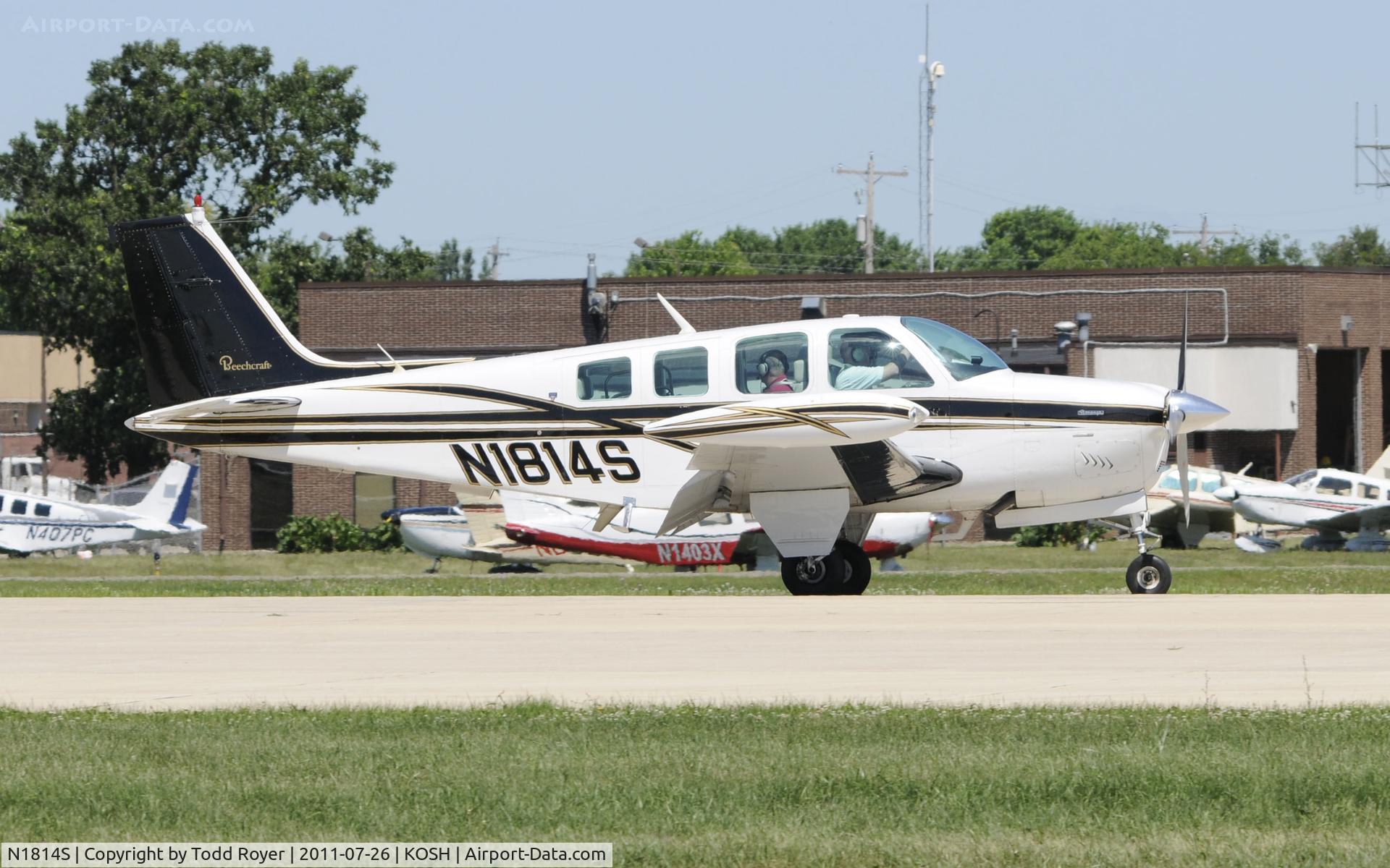 N1814S, 1981 Beech A36 Bonanza 36 C/N E-1883, AIRVENTURE 2011