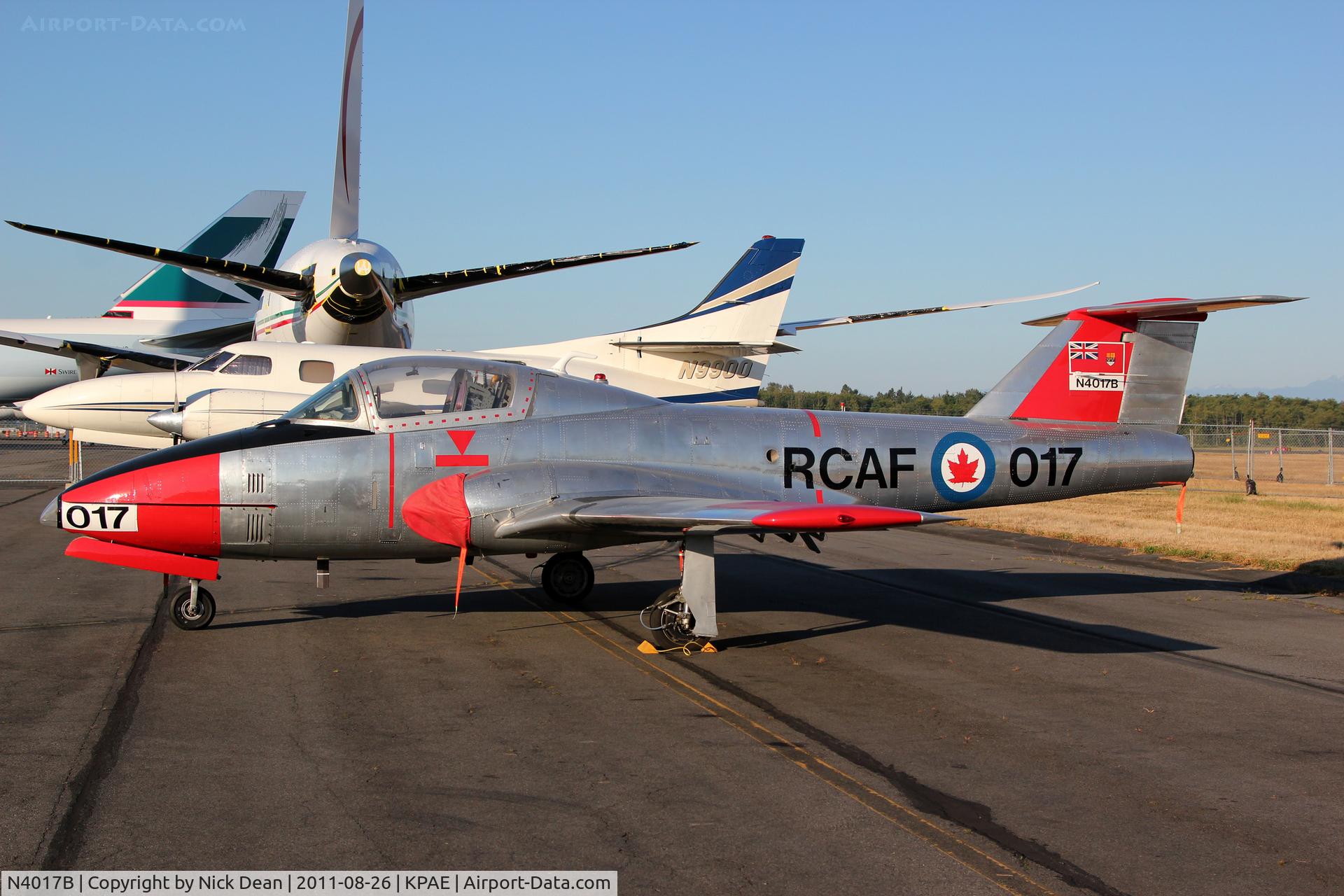 N4017B, 1964 Canadair CT-114 Tutor C/N 26017, KPAE/PAE Based here.