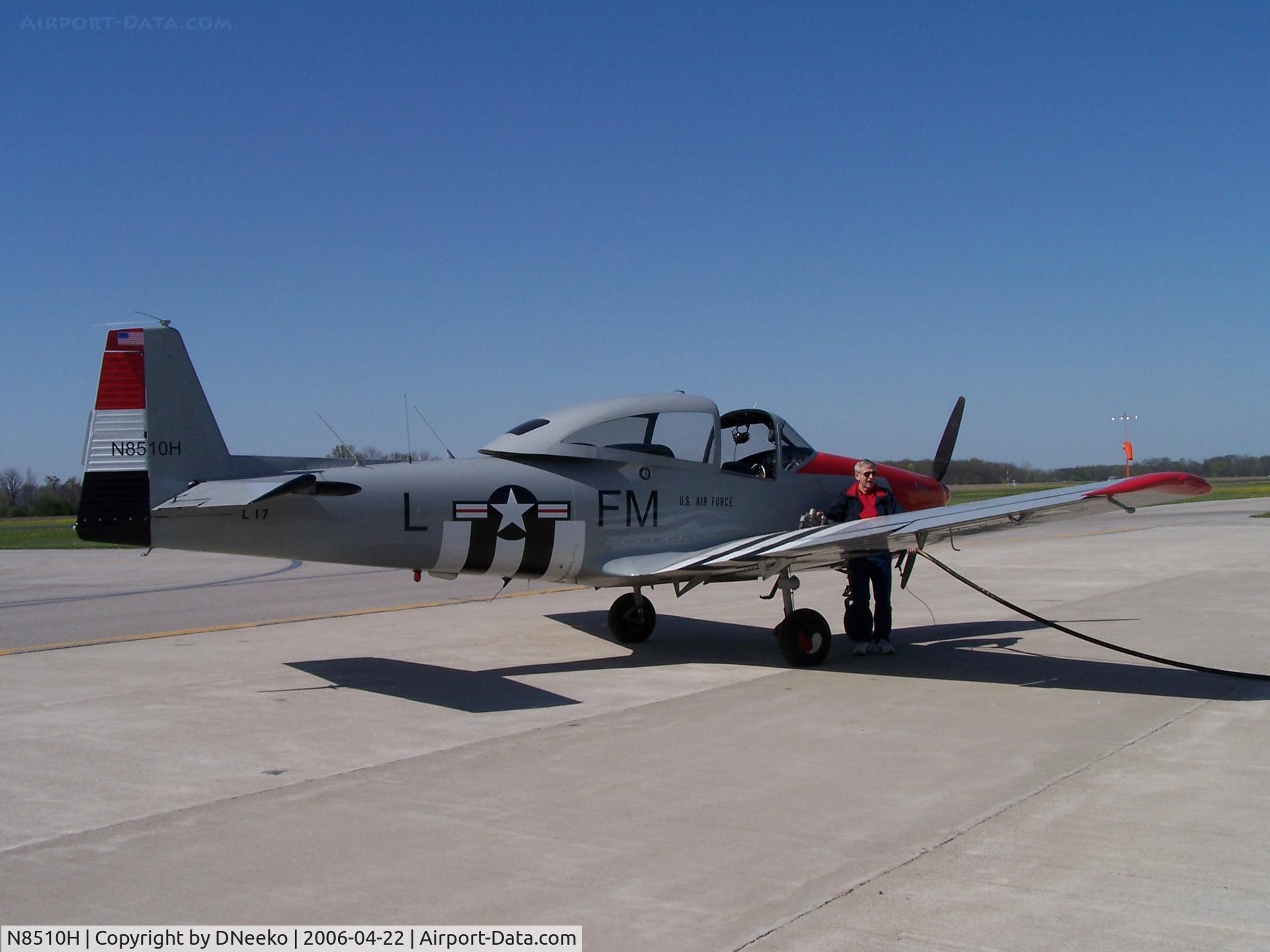N8510H, 1947 North American Navion (NA-145) C/N NAV-4-510, N8510H @ SMD.  Owner passed away and had to be sold. We're all hoping it's being cared for.  RIP Louie