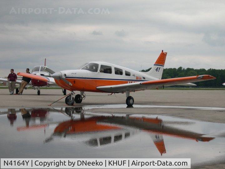 N4164Y, 2000 Piper PA-28-181 C/N 2843317, U of I with their awesome orange Archer at the 2010 NIFA SAFECON National Flight Competition in Terre Haute, IN. Pretty sure I got the N number right......